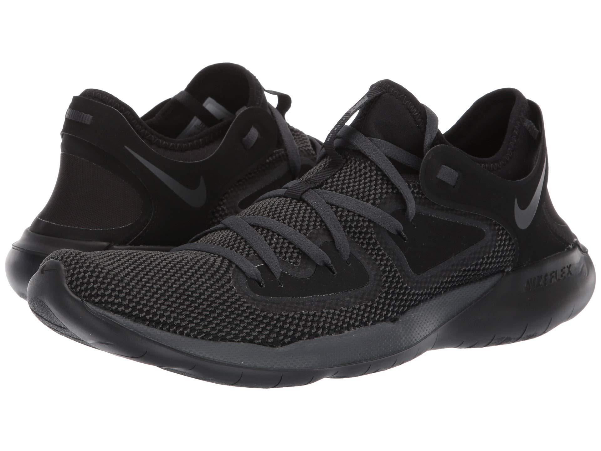 nike black flex shoes