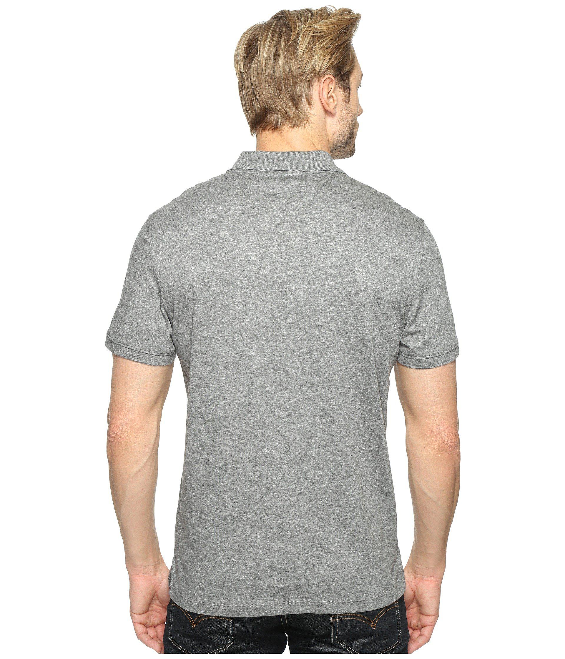 Download Calvin Klein Liquid Cotton Polo (medium Grey Heather) Men ...