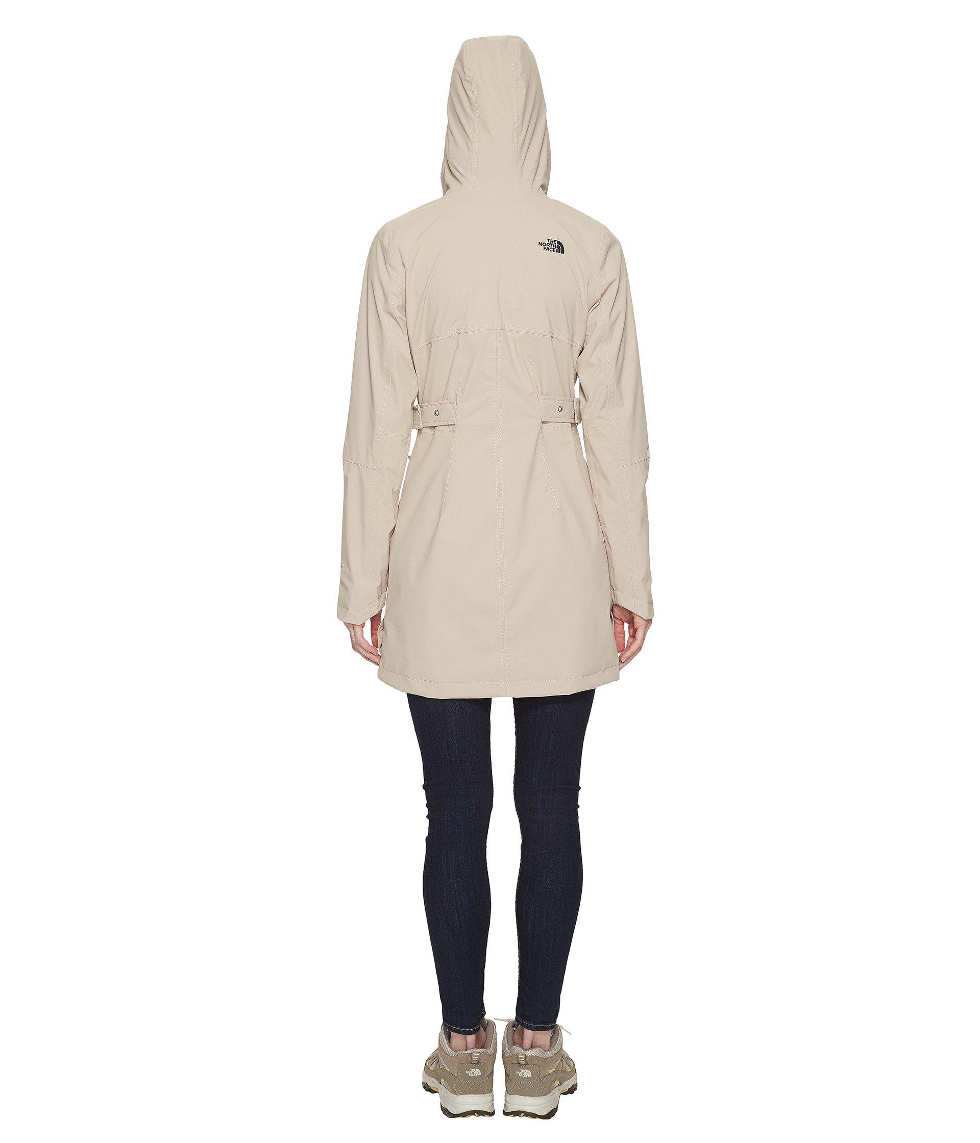 north face laney 11 trench coat