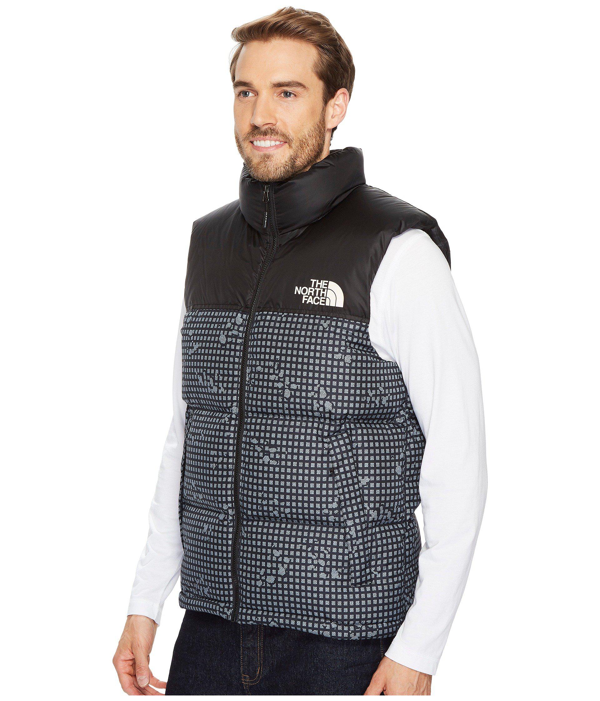 black north face puffer vest