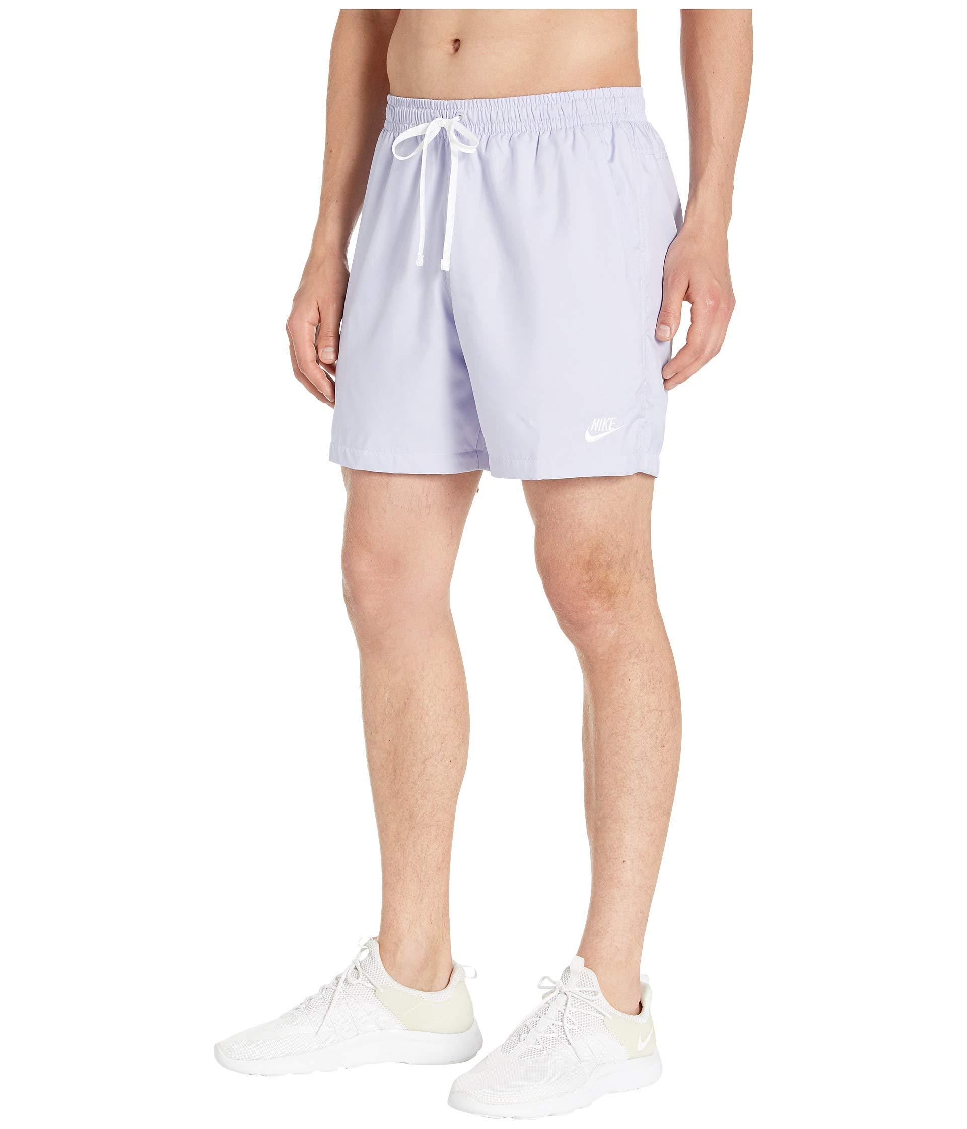 Nike Synthetic Nsw Woven Flow Shorts (black/white) Men's Shorts for Men -  Lyst