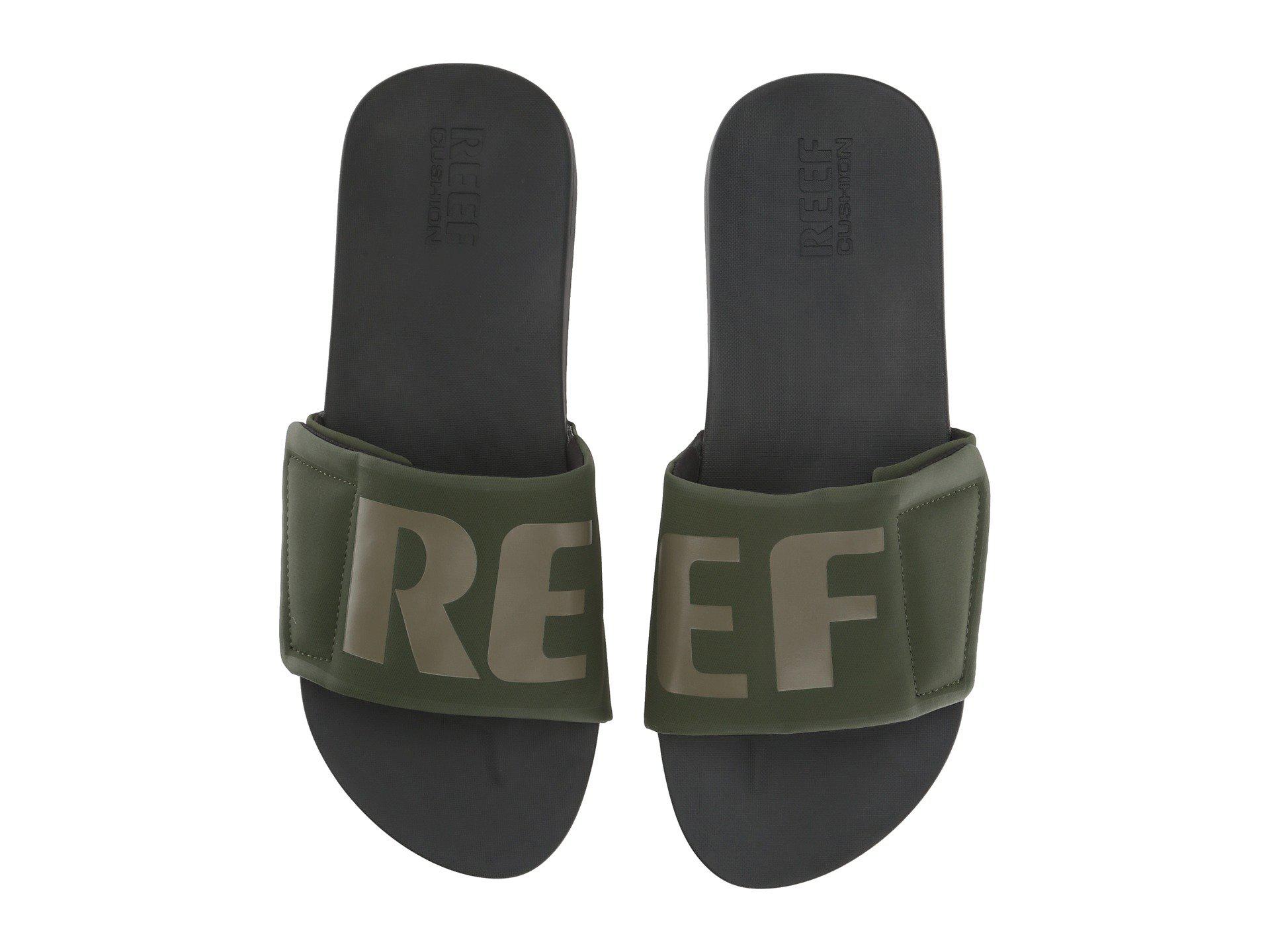 reef cushion bounce slide sandals