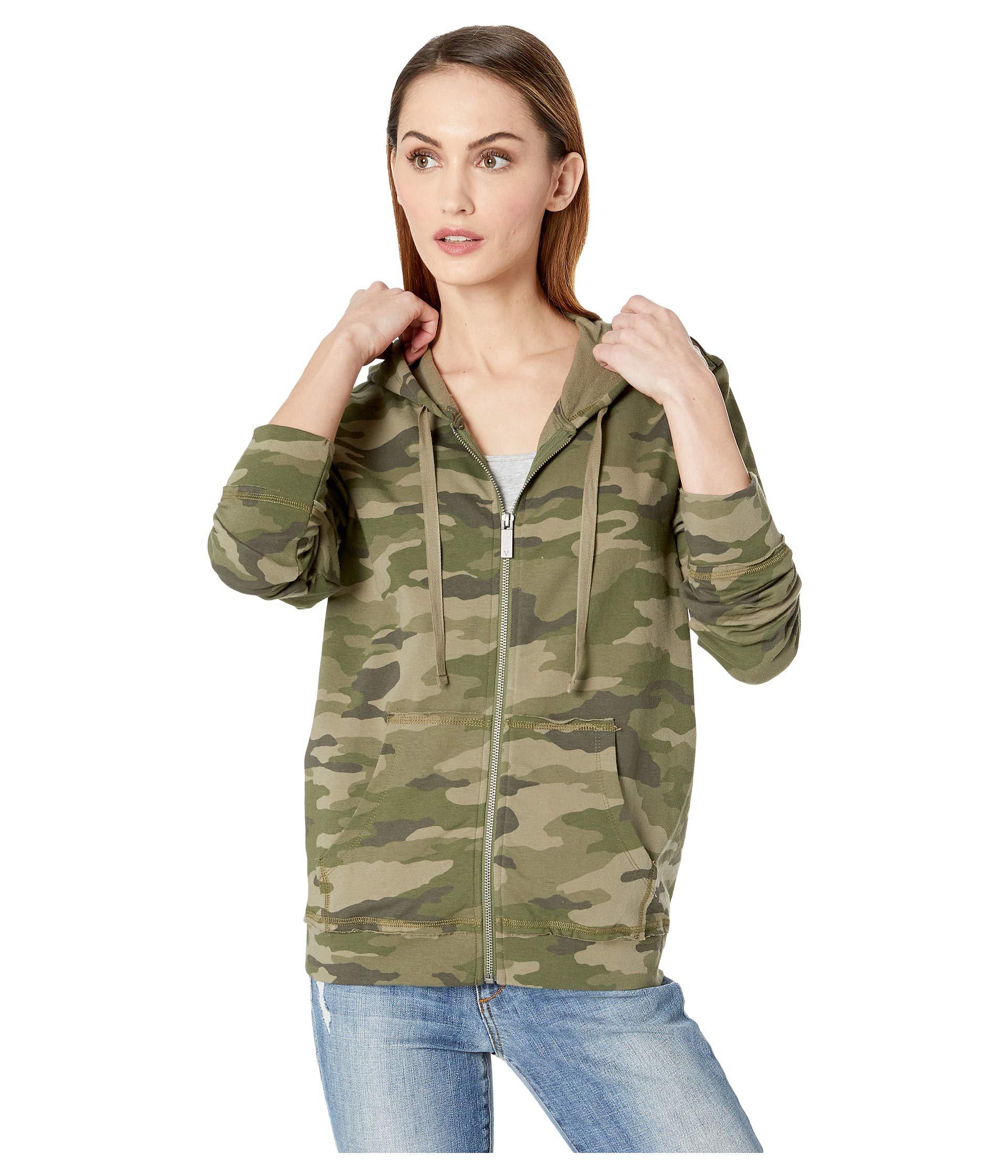 camo zip up hoodie womens