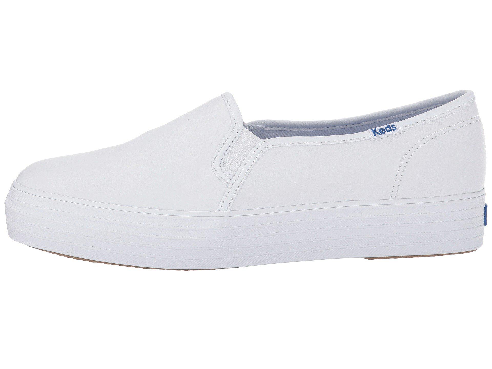 triple decker leather keds