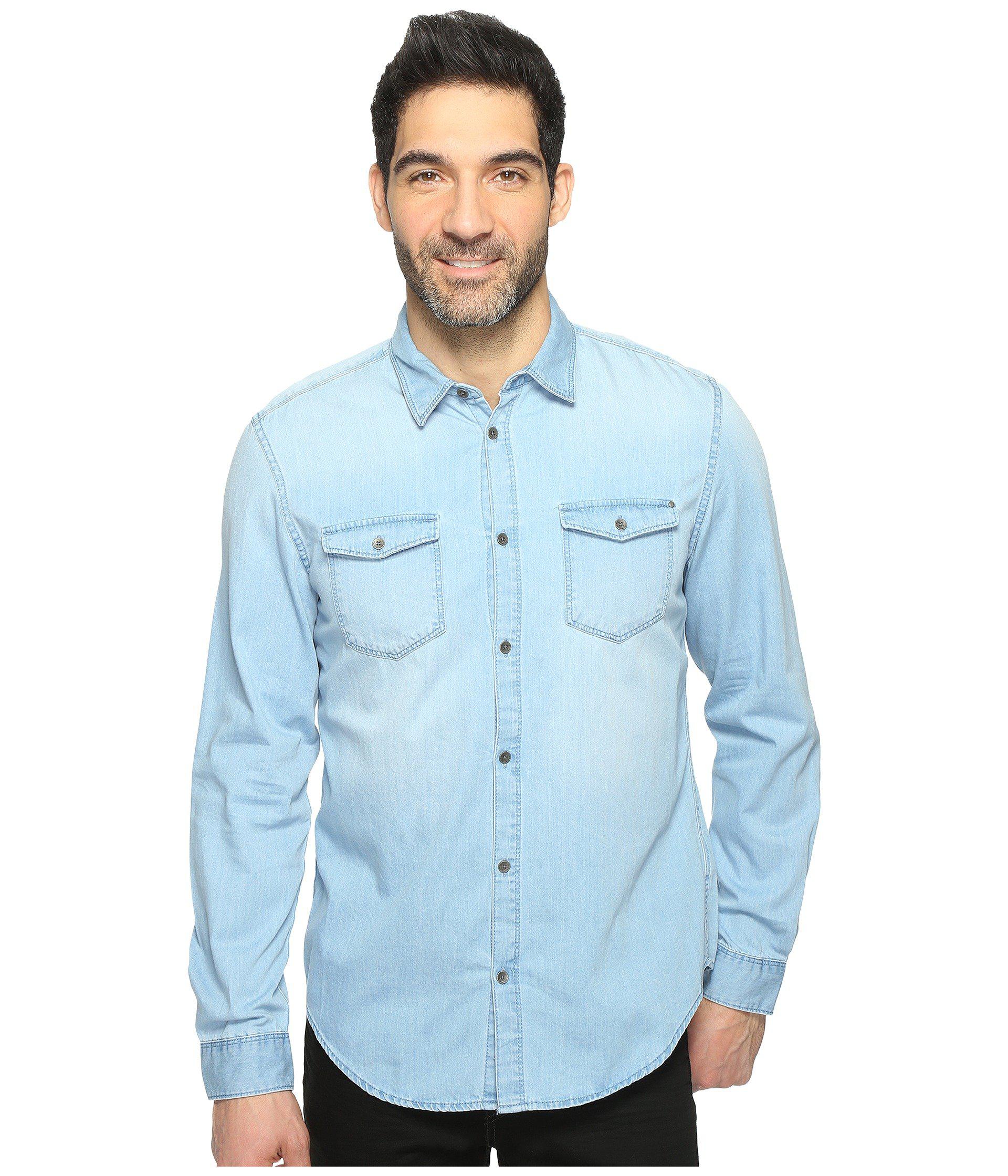 Calvin Klein Shirt (worn Indigo) Men's Clothing in Blue for Men | Lyst
