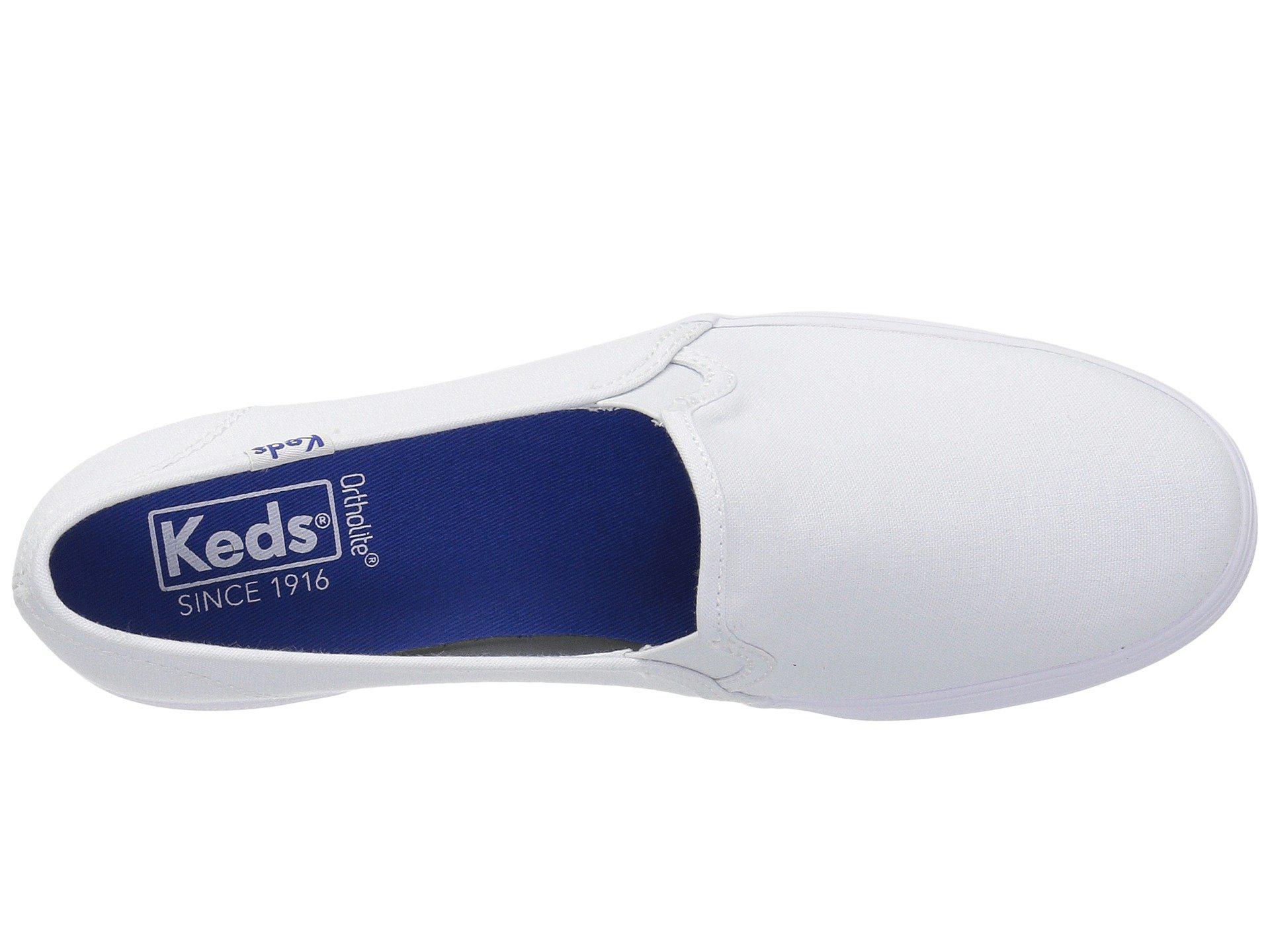 keds triple decker white canvas