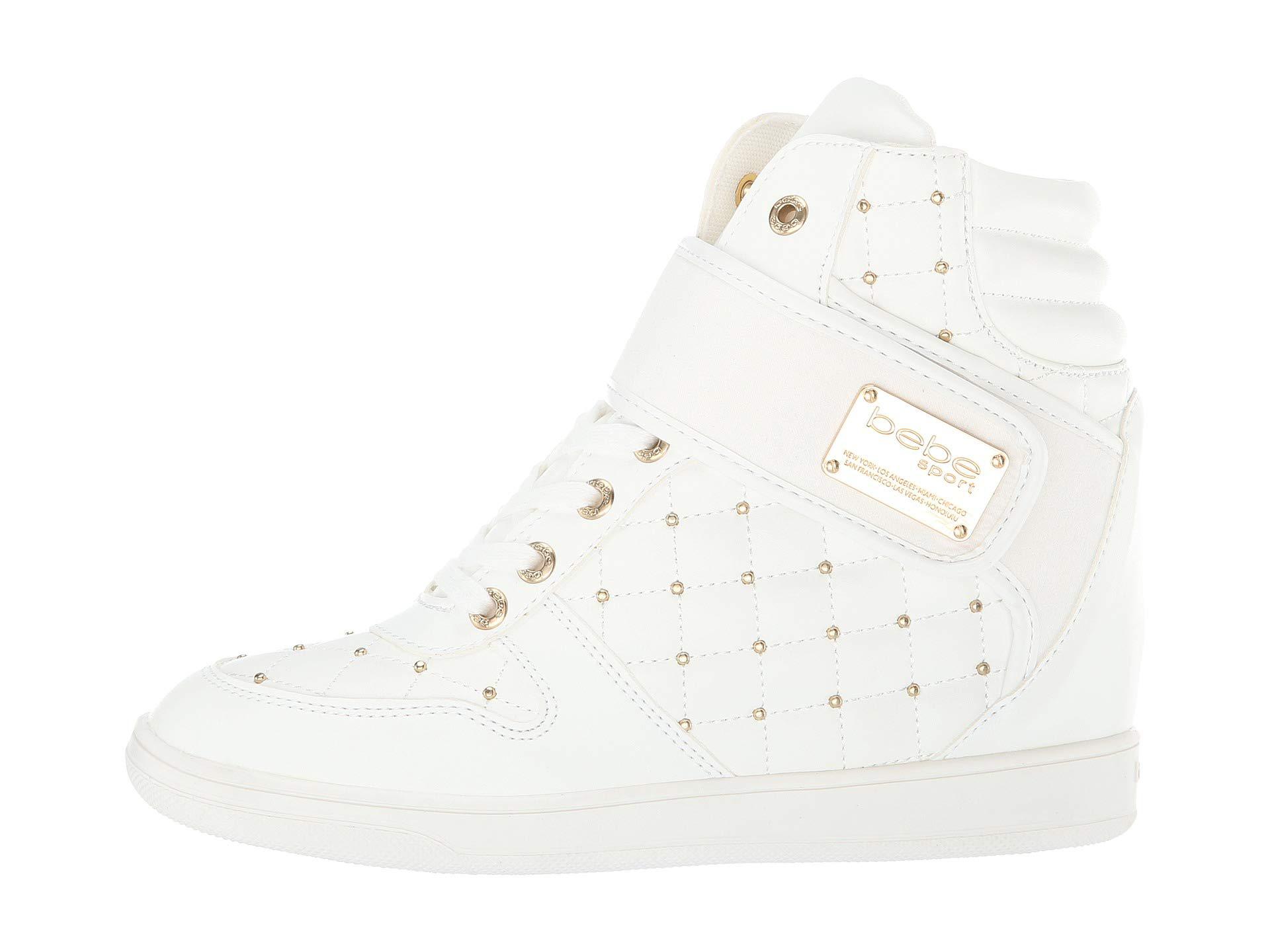 bebe white sneakers