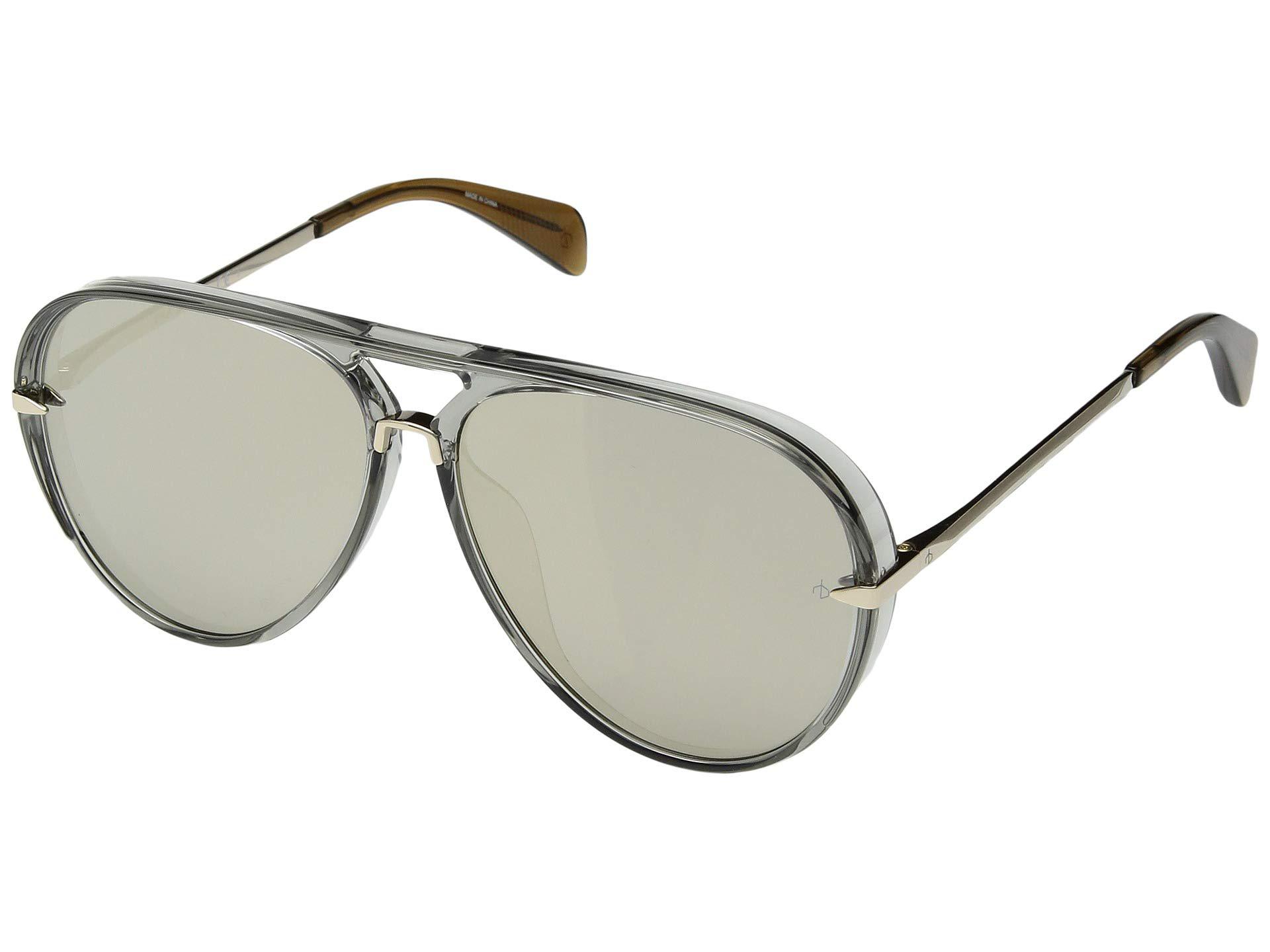 Rag & Bone Rnb5014/s (grey/silver) Fashion Sunglasses in Metallic for Men