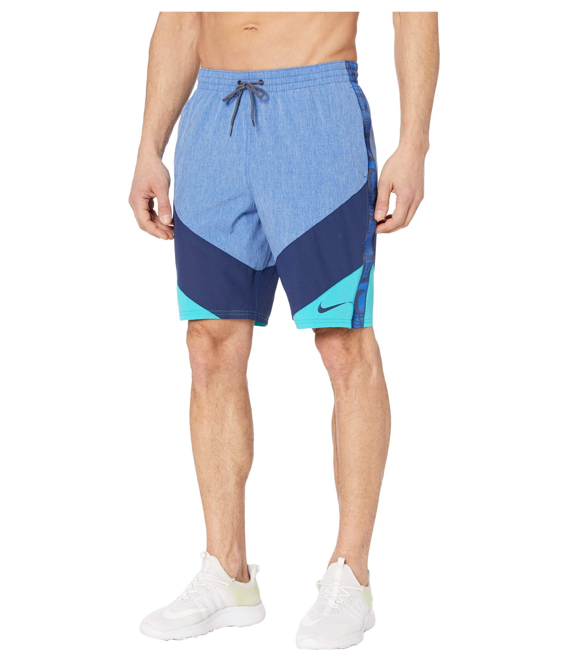 Nike Synthetic 9 Logo Tape Vortex Volley Shorts in Blue for Men - Lyst