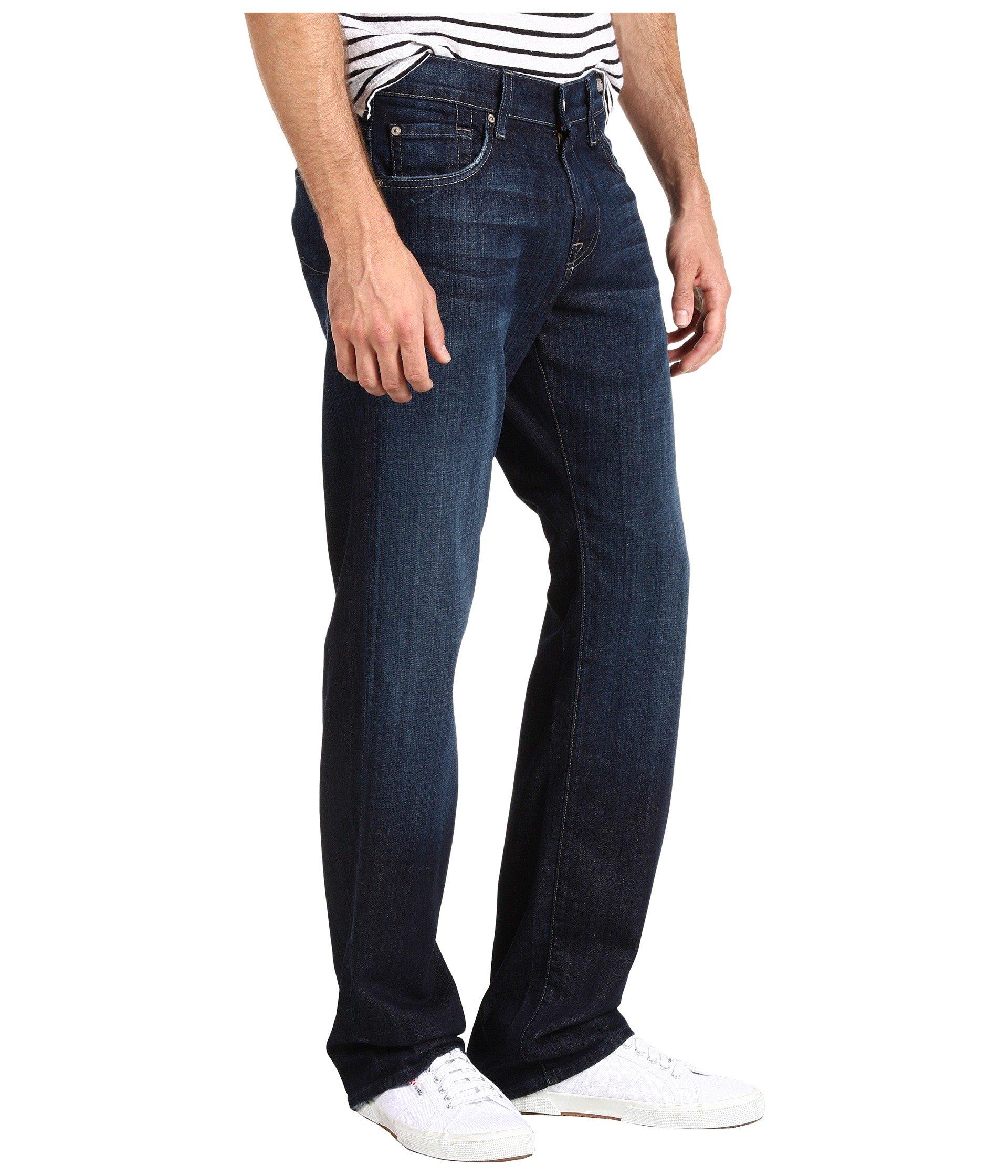 7 For All Mankind Austyn Relaxed Straight (los Angeles Dark) Men's Jeans in  Blue for Men | Lyst
