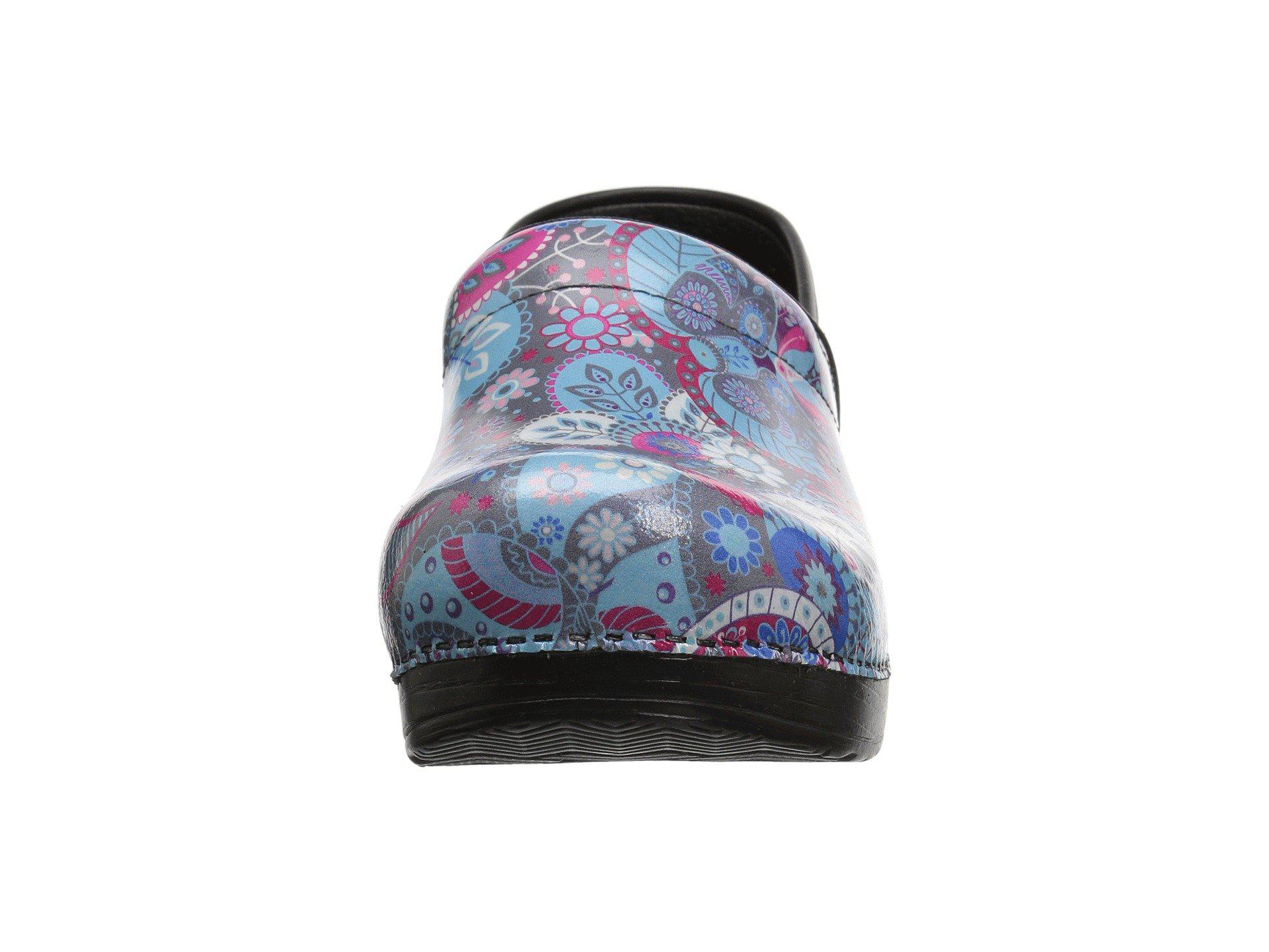 dansko grey paisley patent