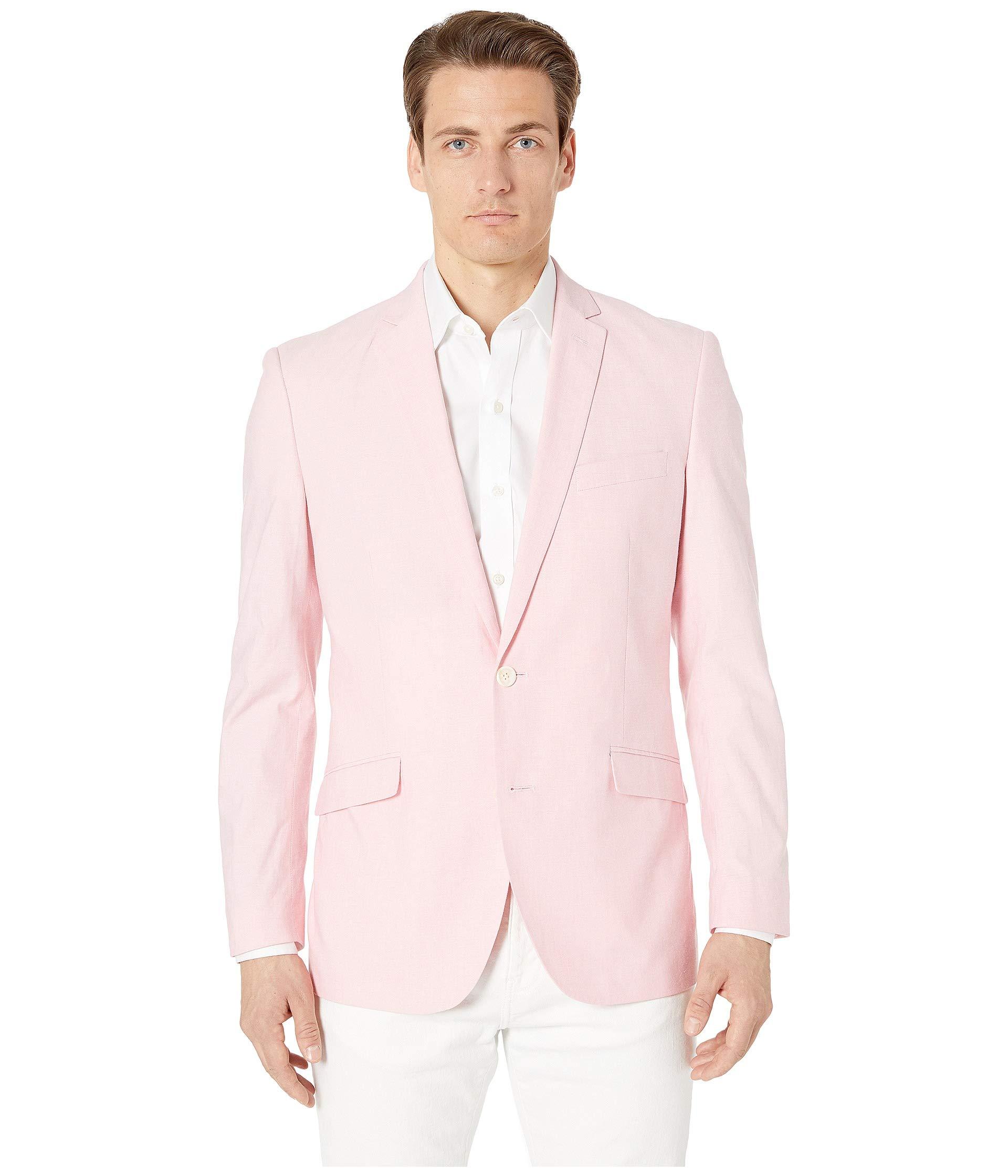 Kenneth Cole Reaction Synthetic Unlisted Chambray Sports Coat in Pink ...