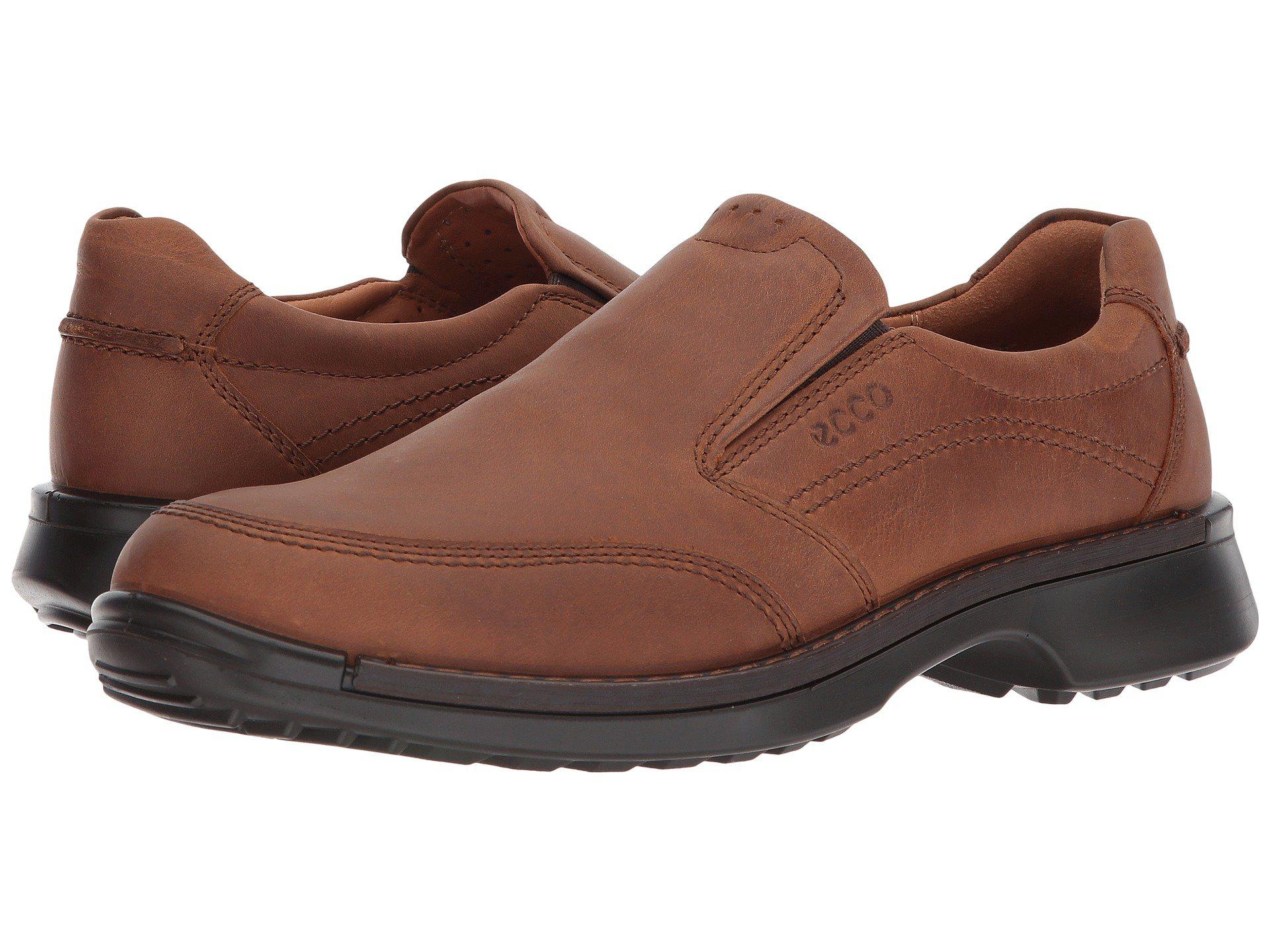 Ecco Leather Fusion Ii Slip-on (amber) Shoes in Brown for Men | Lyst