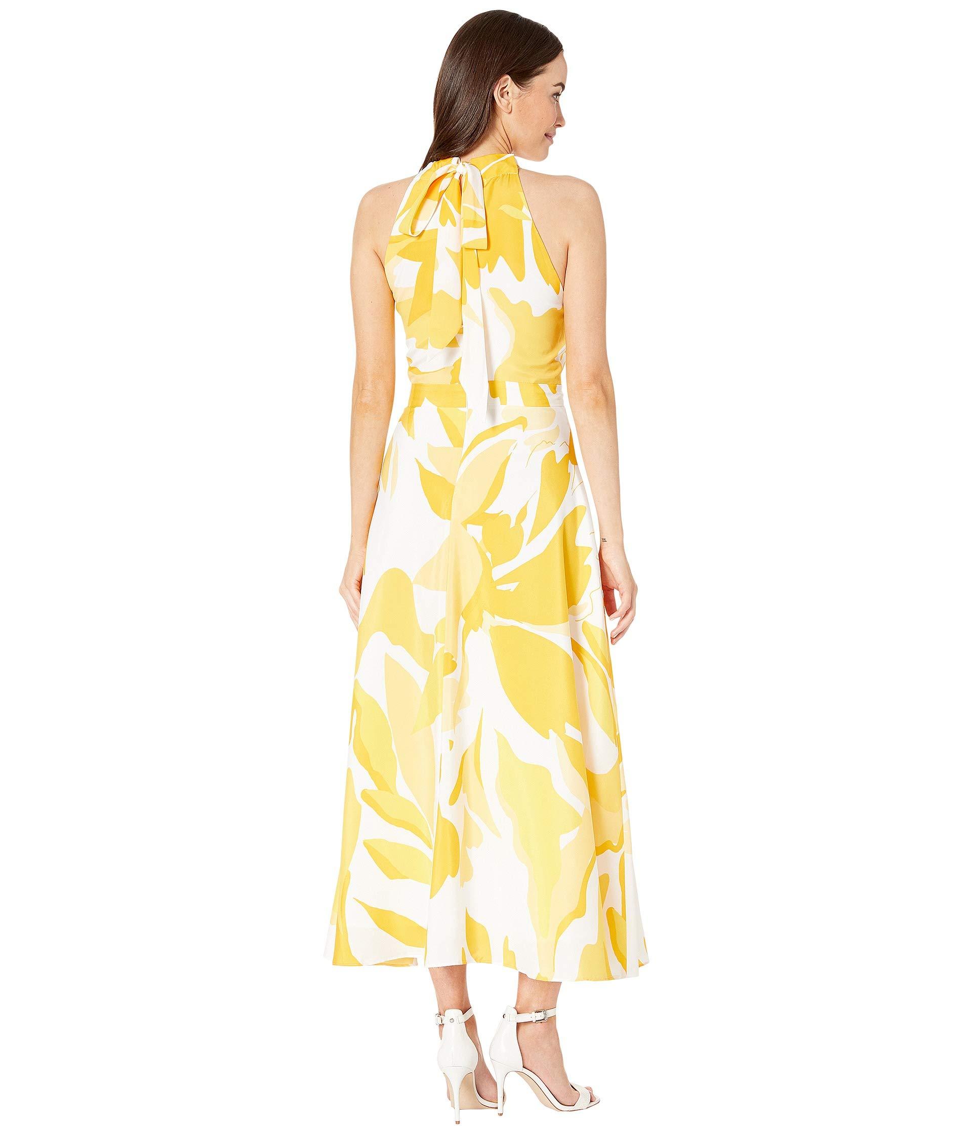 tahari yellow dress