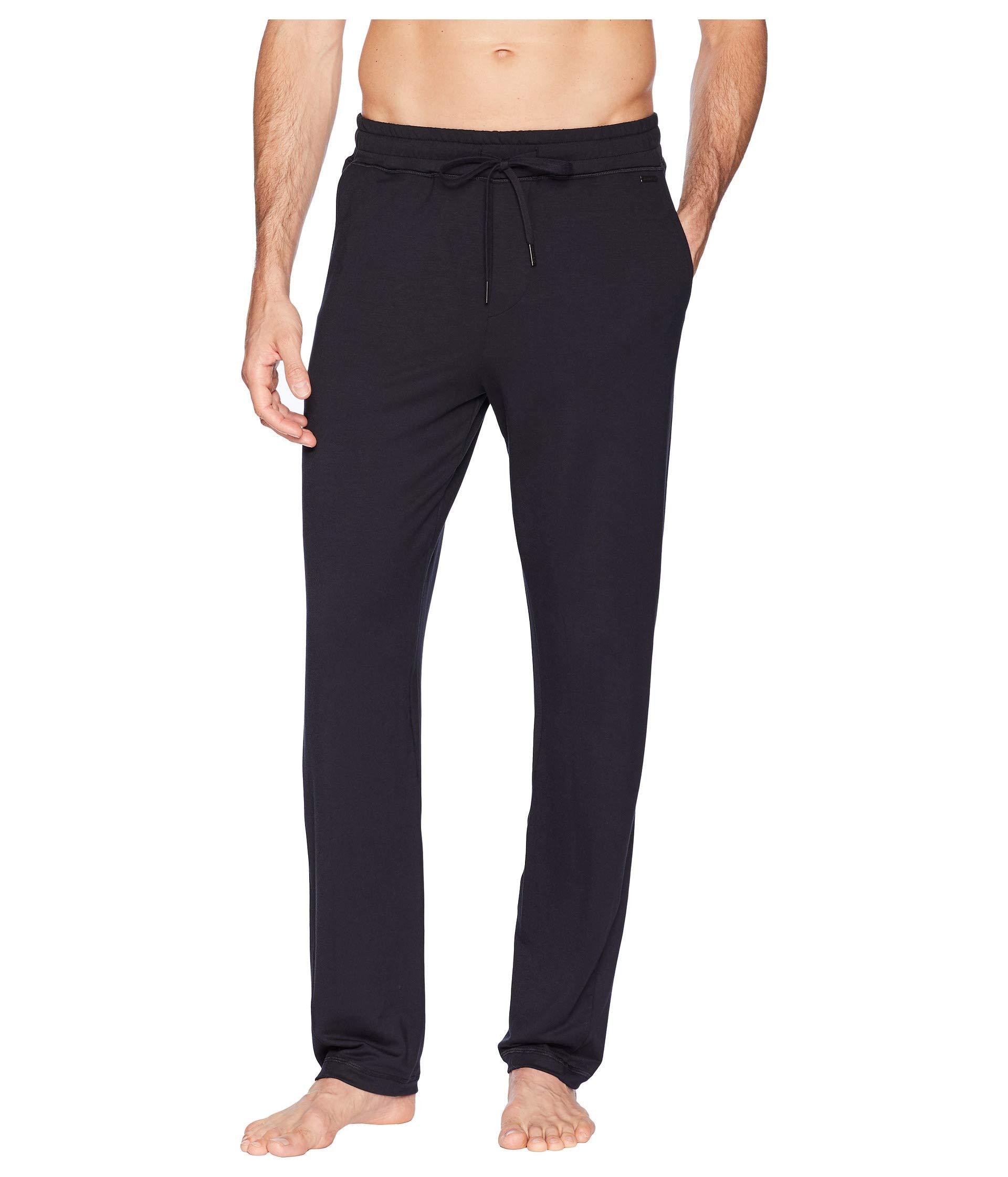 Hanro Synthetic Living Relax Long Pants in Black for Men - Lyst