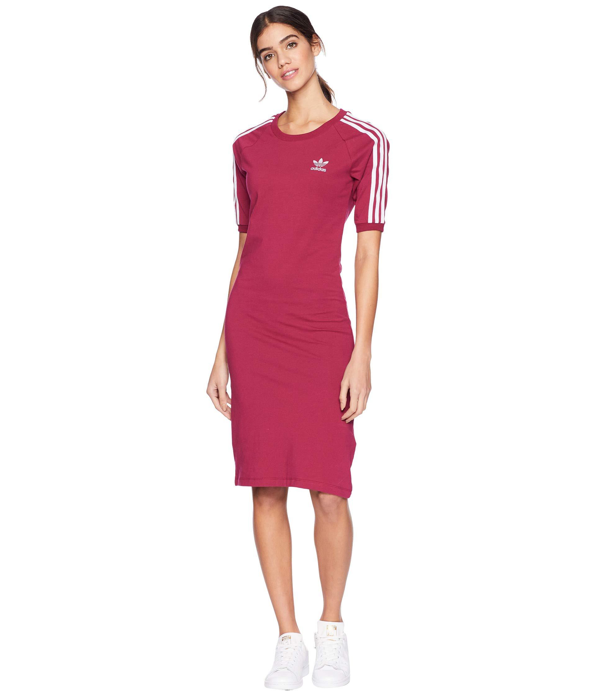 red adidas dress