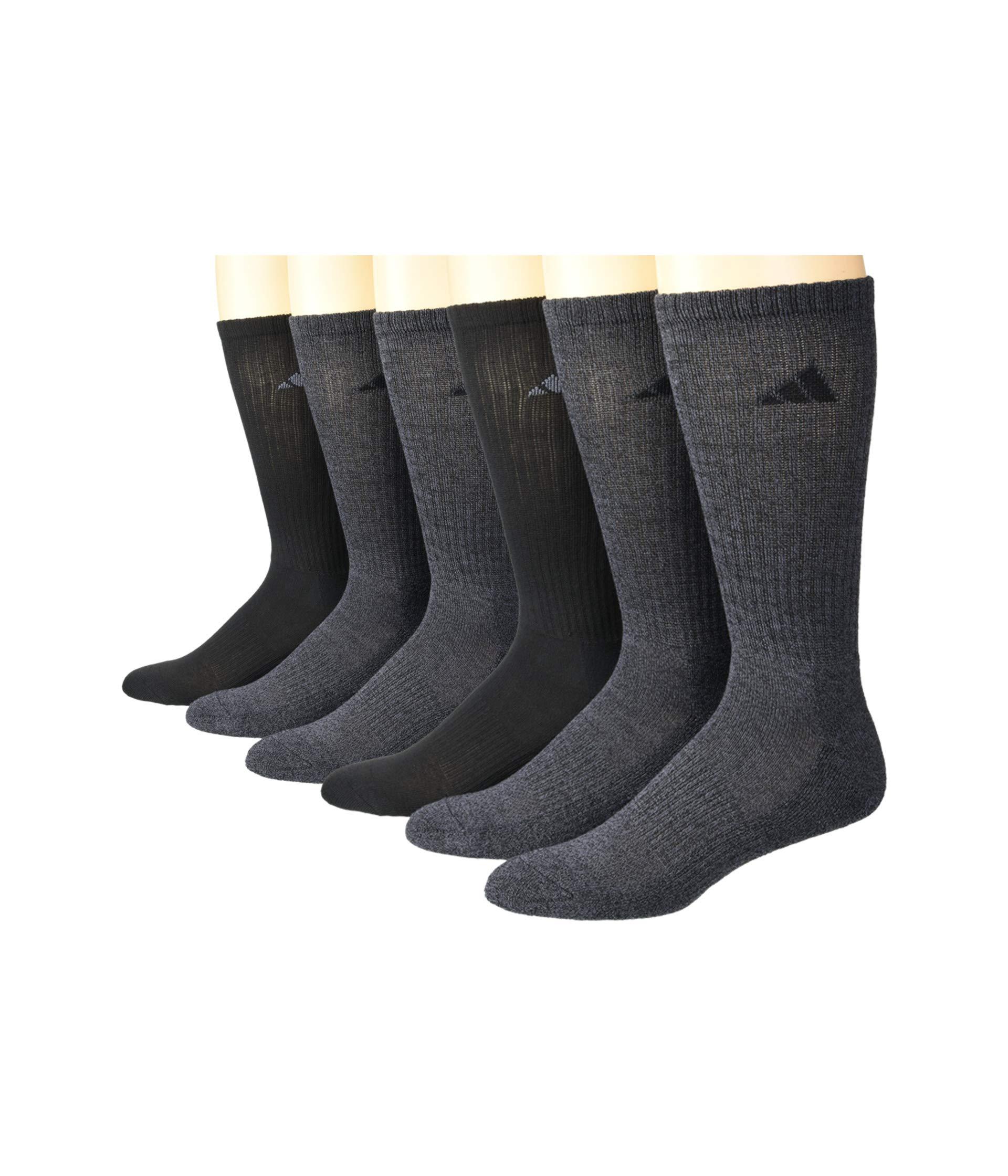 adidas Synthetic Athletic Crew Socks 6-pack in Black for Men - Lyst