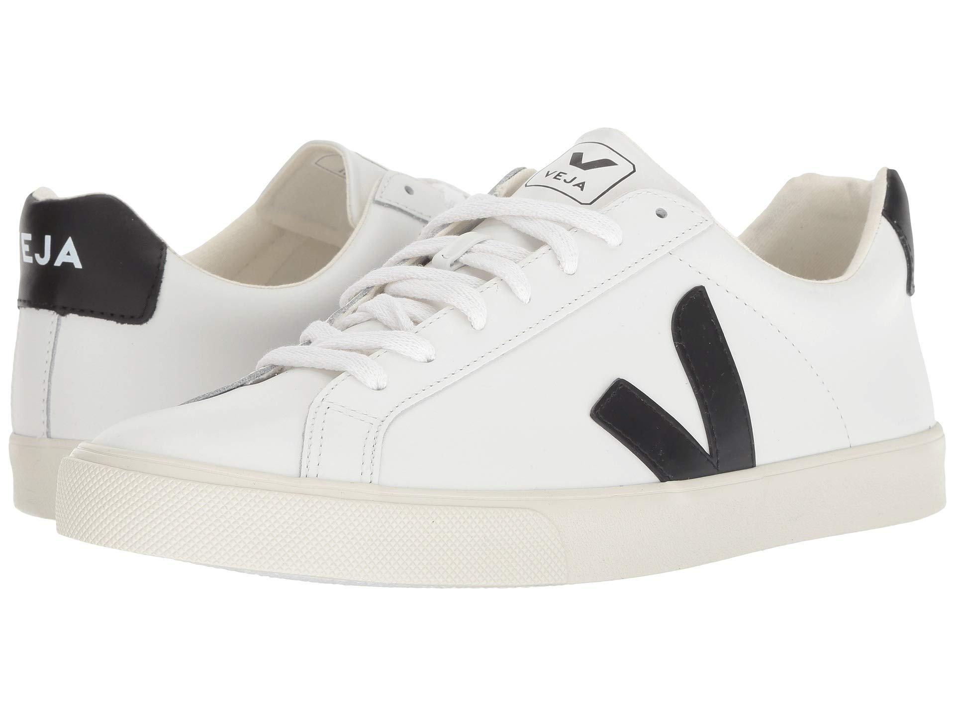 Veja Leather Esplar in White Lyst