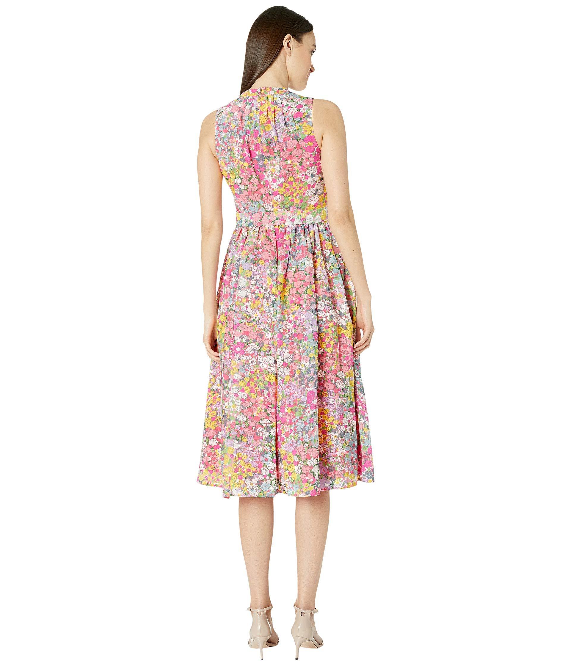 Kate Spade Synthetic Floral Dots Burnout Dress in Pink Lyst