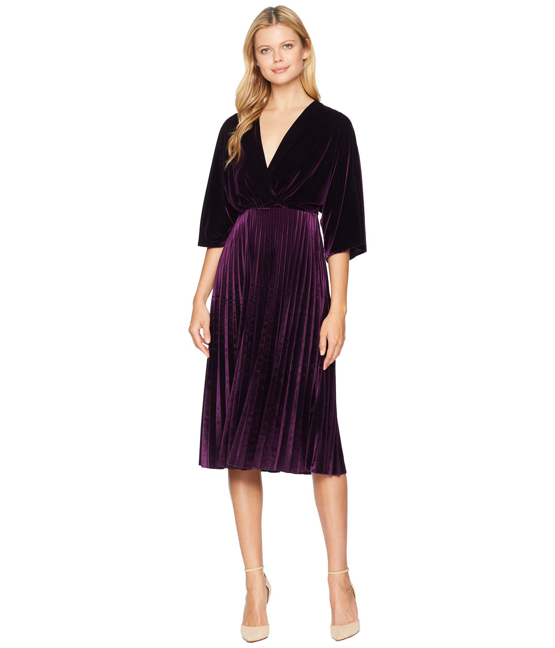 maggy london kimono pleated dress