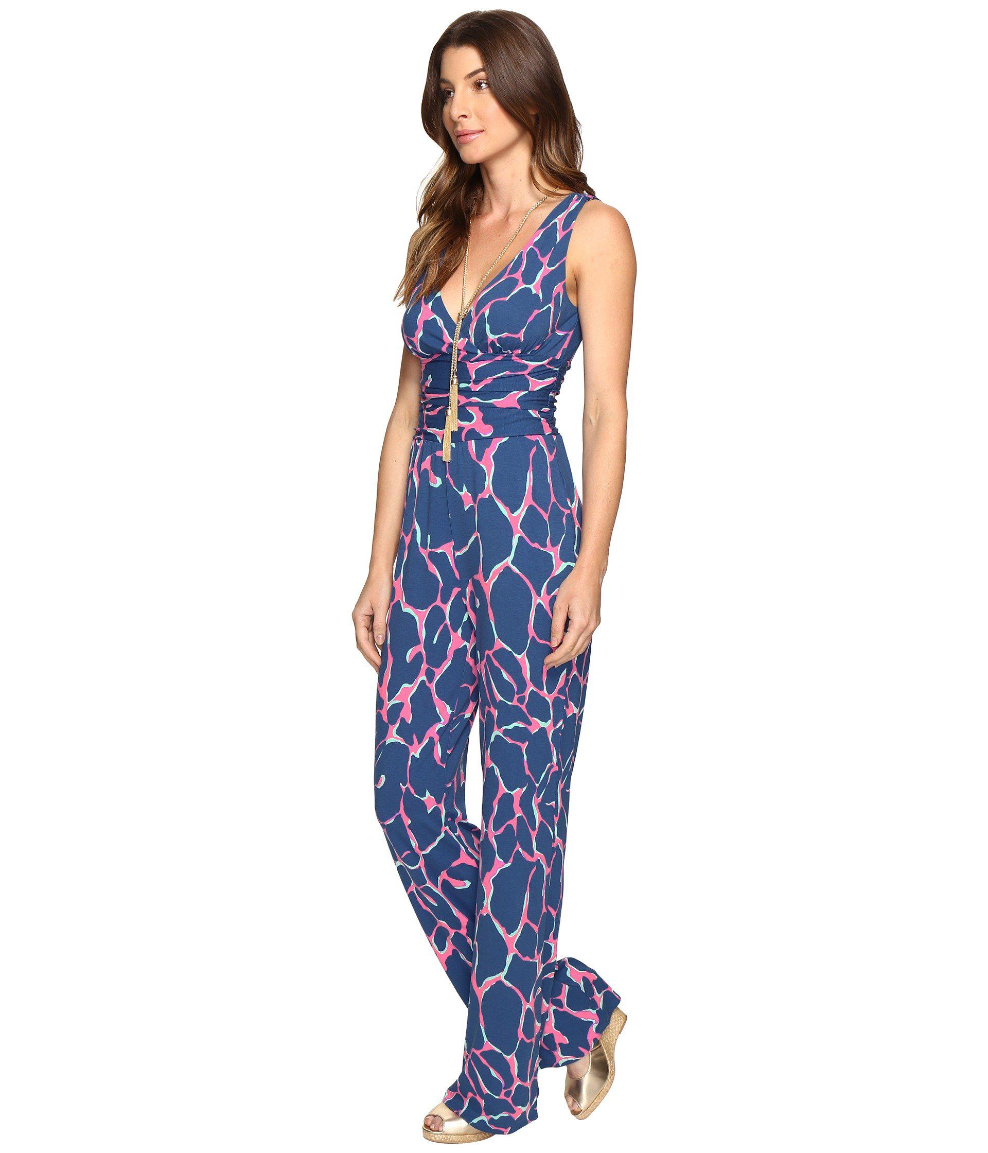 Lilly Pulitzer Synthetic Sloane Jumpsuit in Blue - Lyst