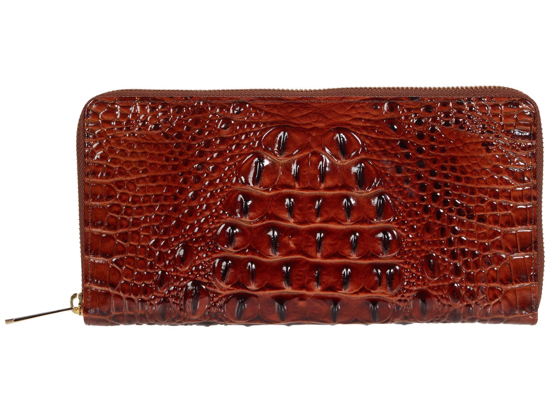 Brahmin Leather Melbourne Skyler Wallet in Brown Lyst