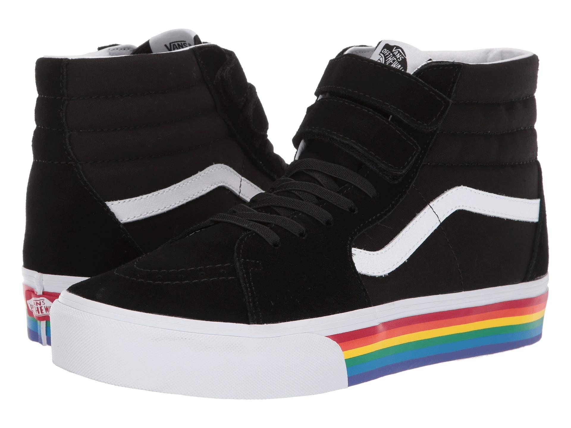vans rainbow platform