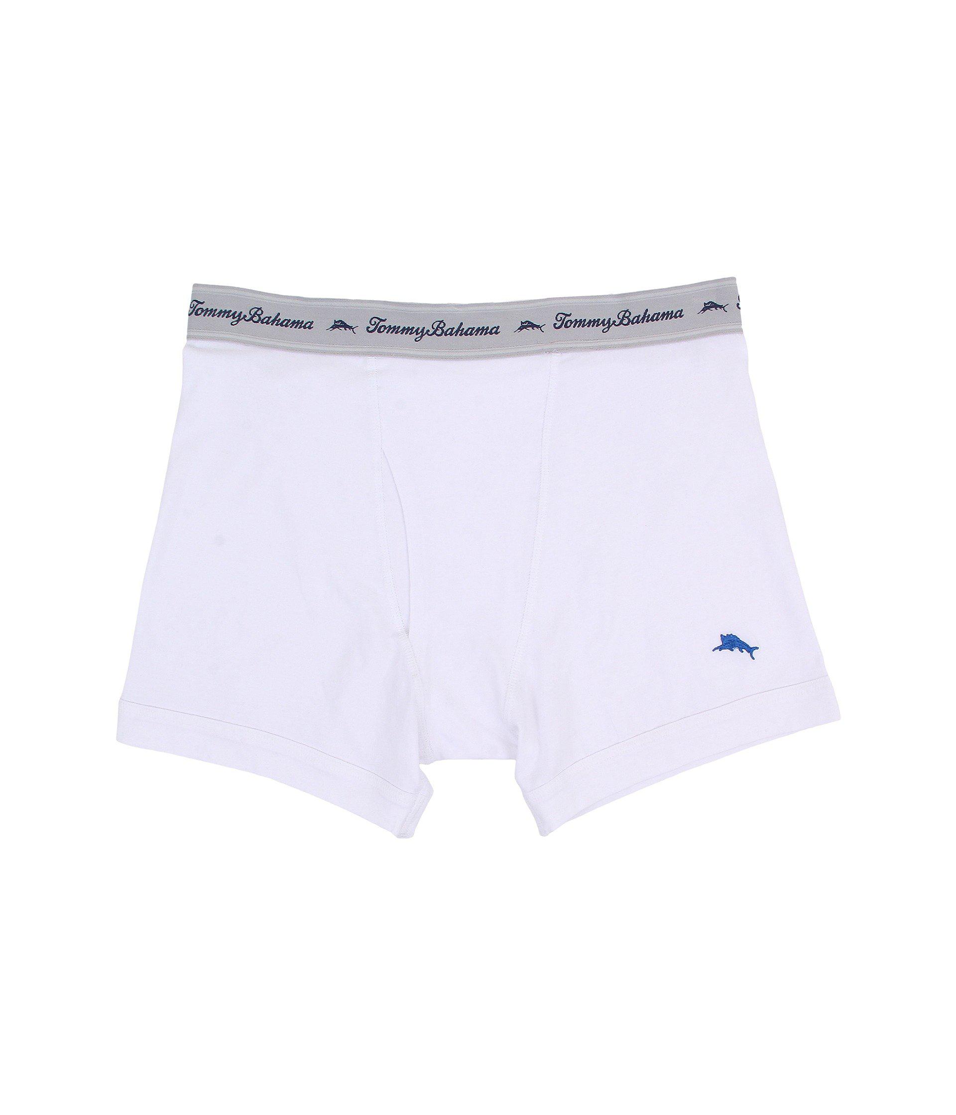 Tommy Bahama Marlin Pop Boxer Briefs Pack Aqua White Men S