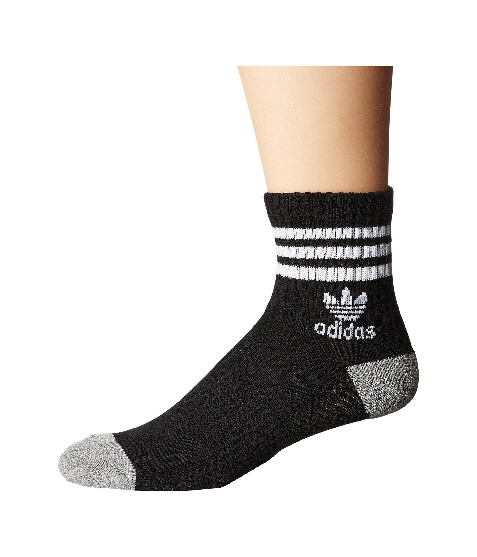 adidas Originals Synthetic Originals Roller Quarter Sock 3pack in Gray