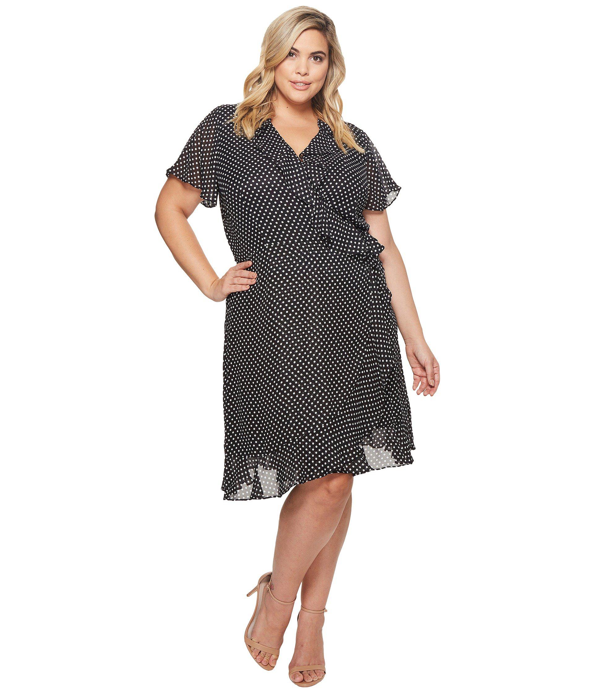 tahari polka dot dress