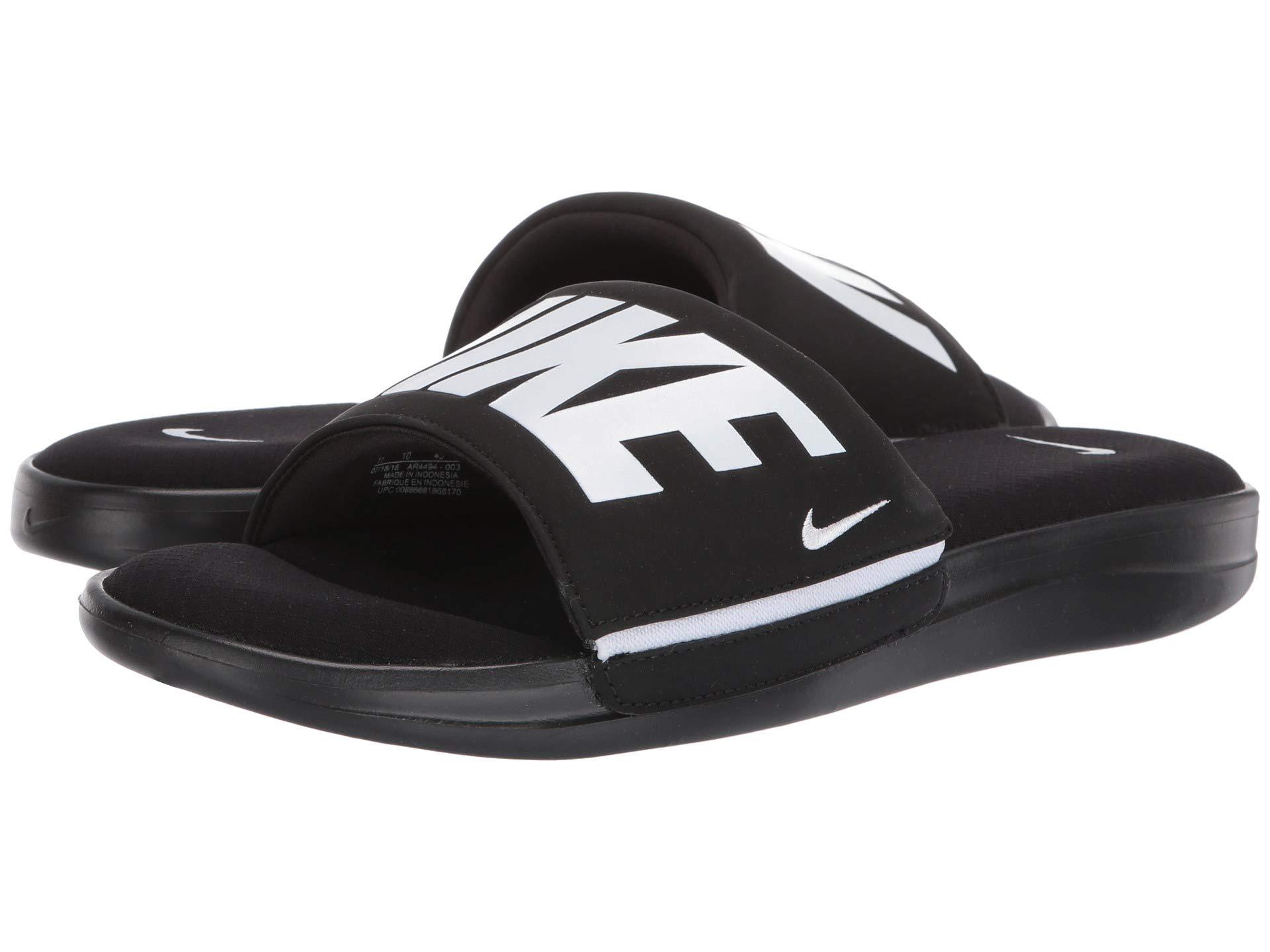 Nike Synthetic Ultra Comfort 3 Slide Sandal in Black/White/Black (Black)  for Men | Lyst