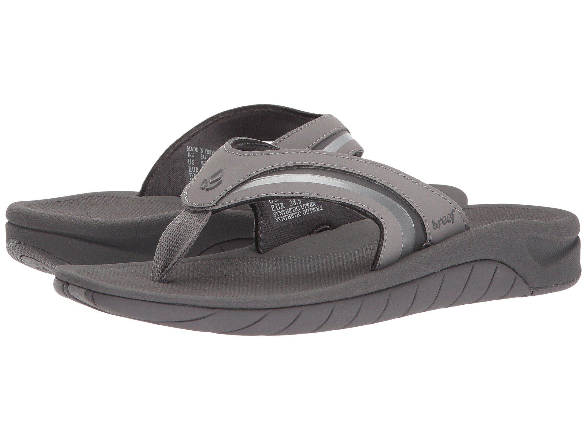 Reef Slap 3 (black/black/aqua) Women's Sandals in Gray | Lyst