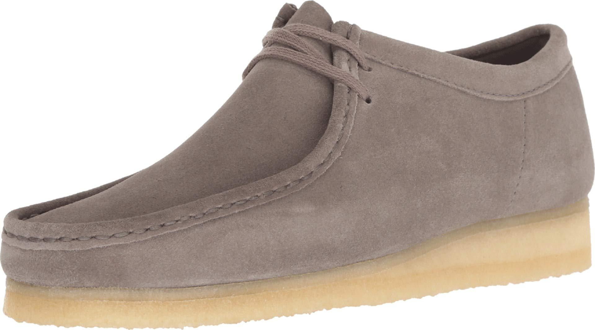 Clarks Wallabee Moccasin in Gray for Men | Lyst