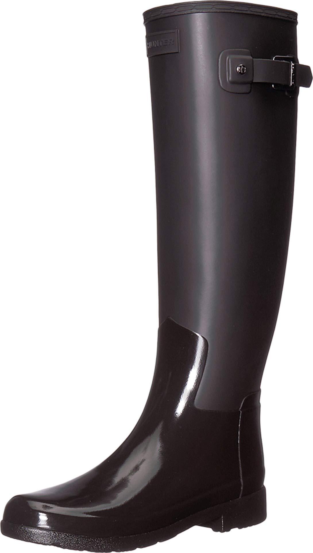 HUNTER Rubber Refined Tall Gloss Duo in Black - Lyst