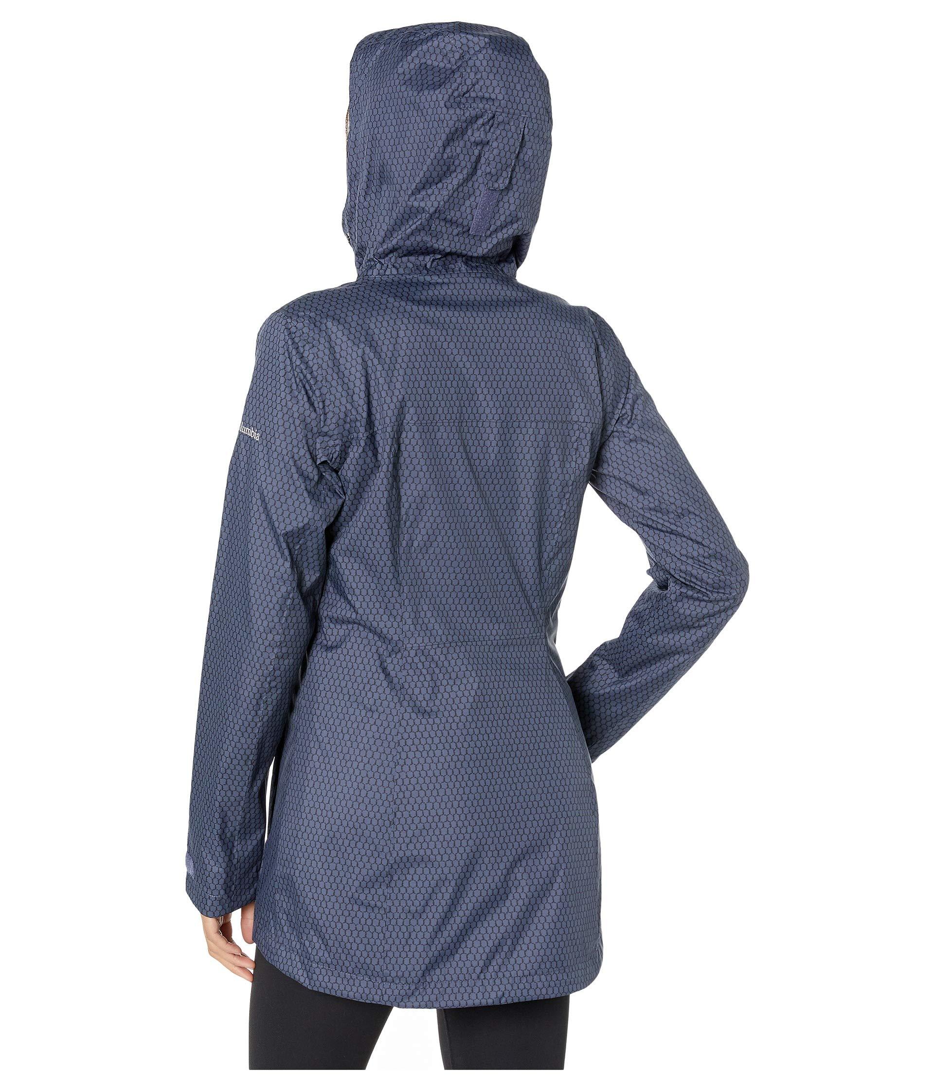 columbia blue rain jacket