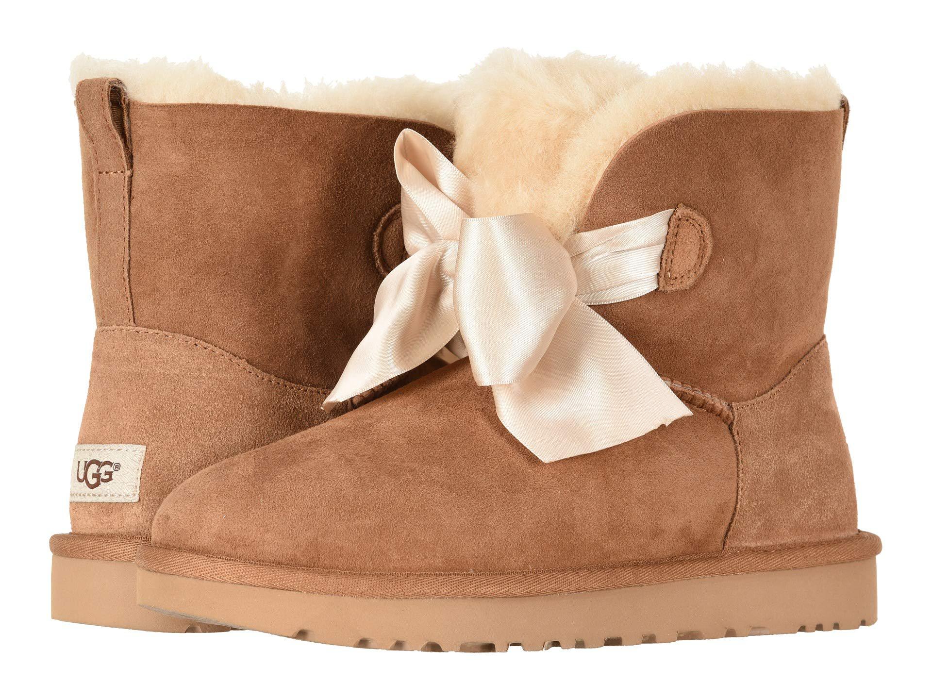 ugg boots with bow in front