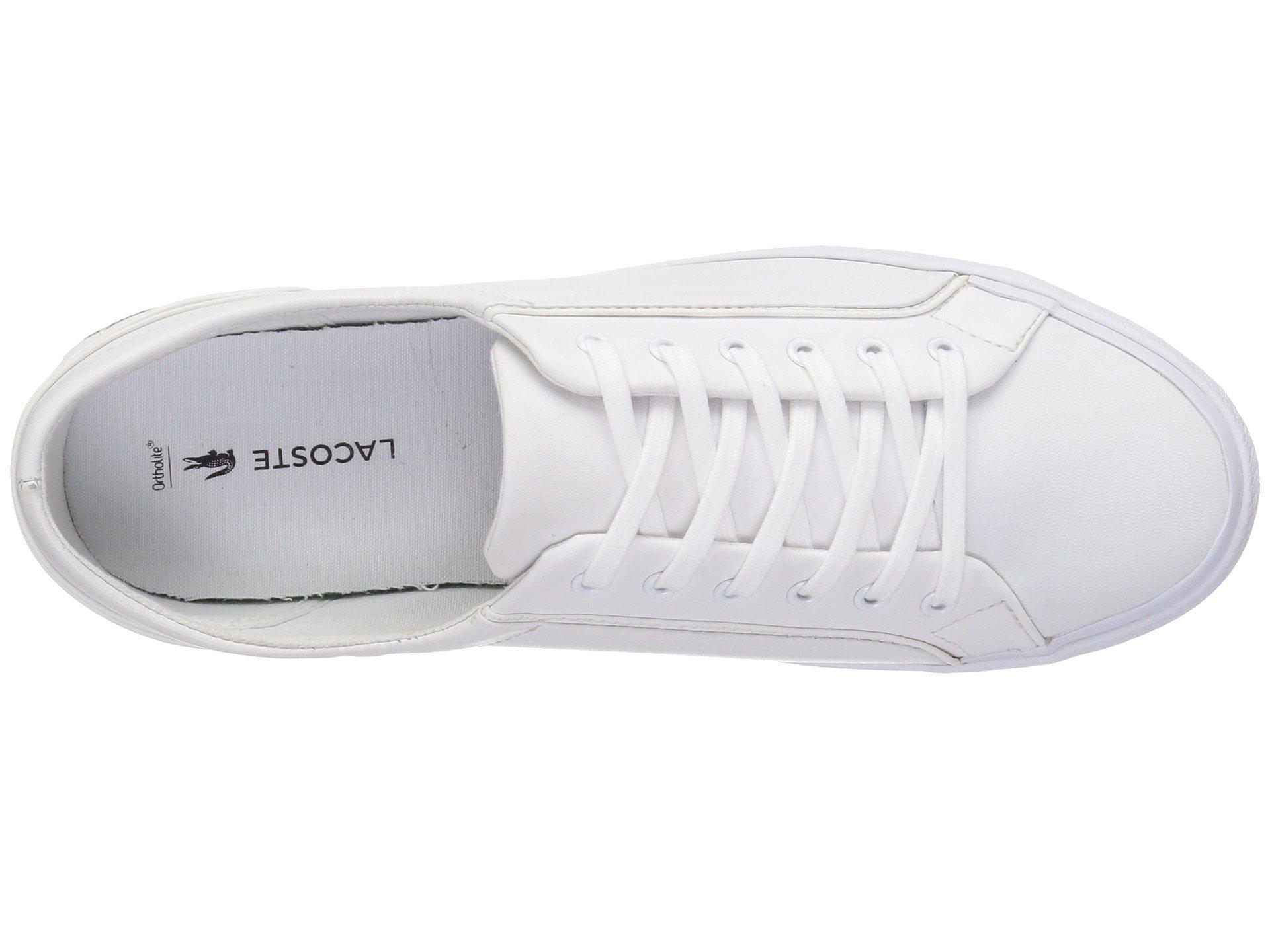 Lacoste Leather Lancelle Bl 1 in White 