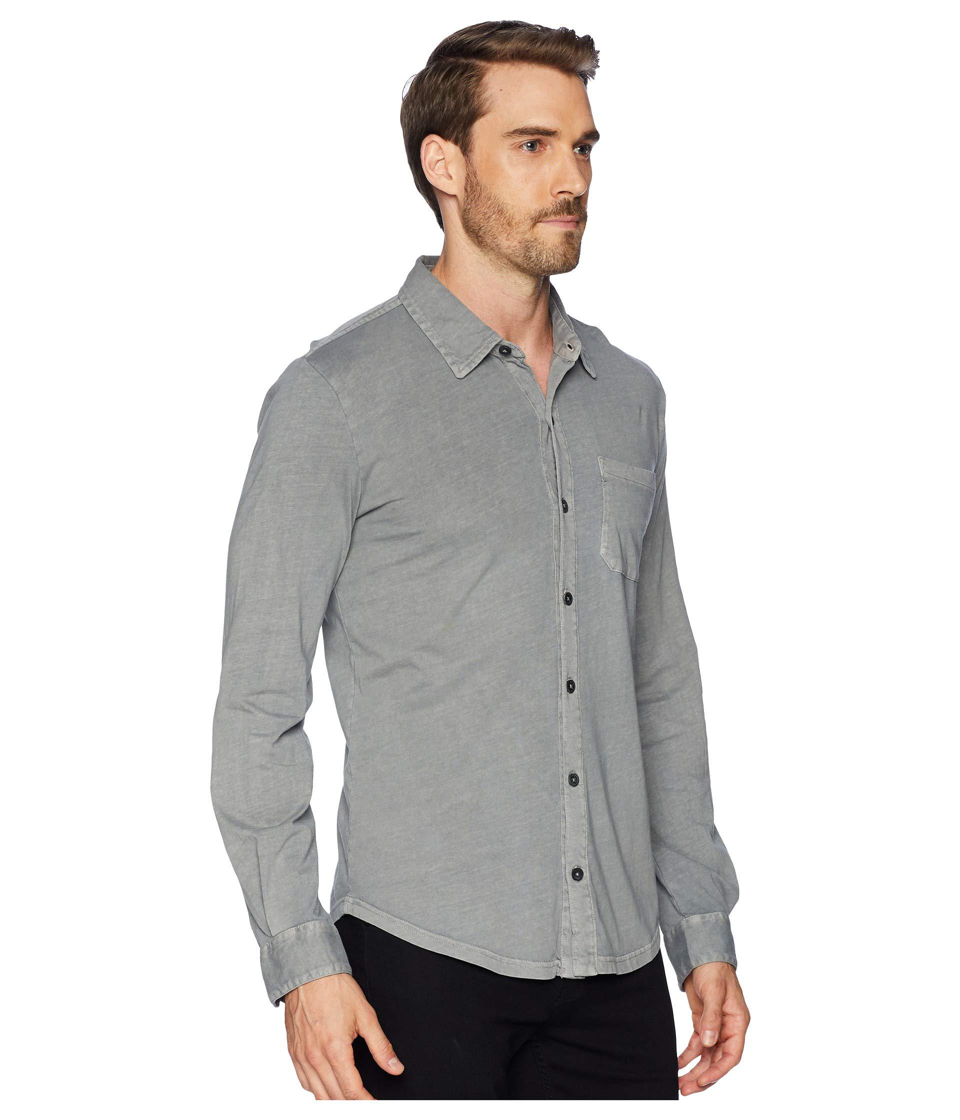 Download Mod-o-doc Cotton Summerland Knit Long Sleeve Jersey Button ...