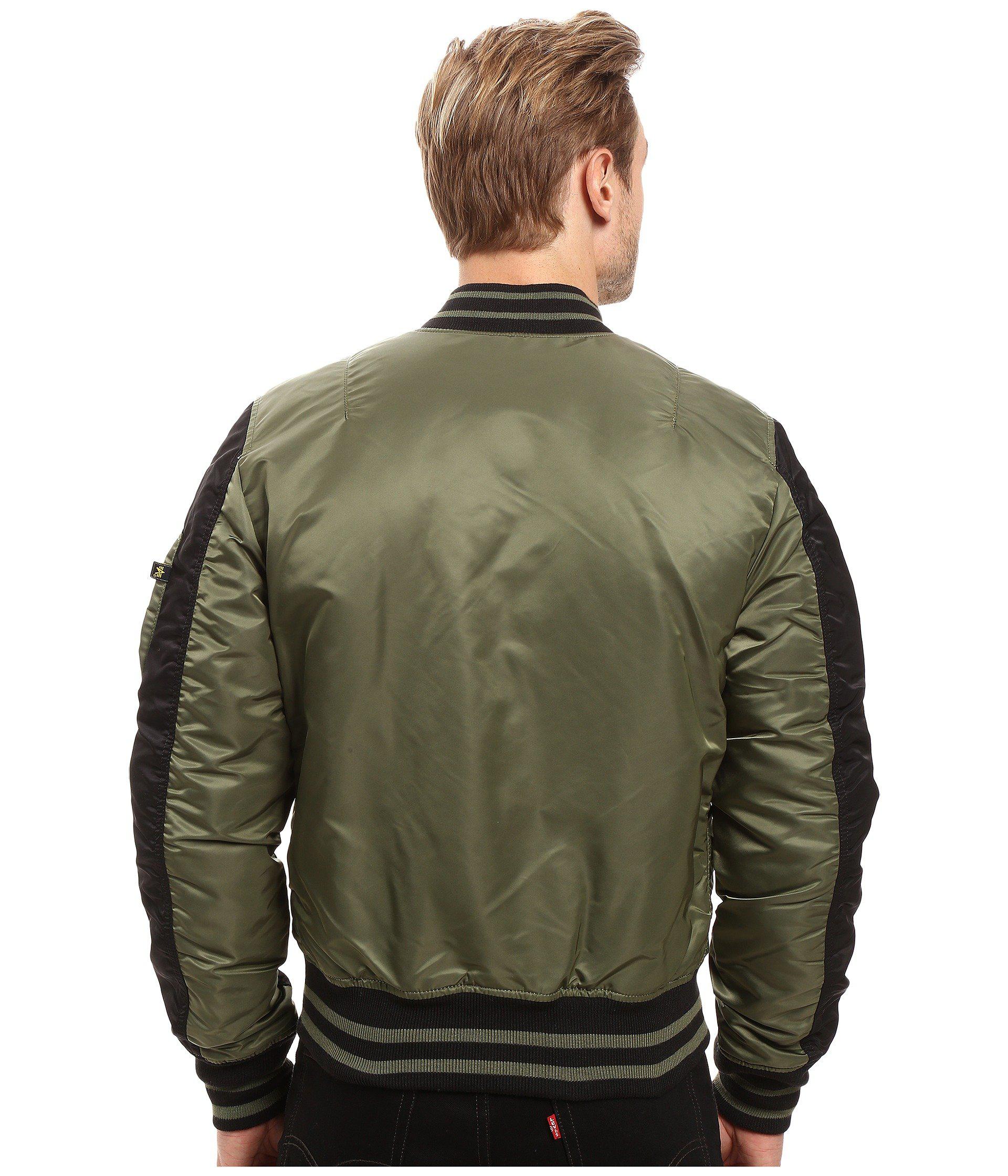 alpha industries varsity jacket