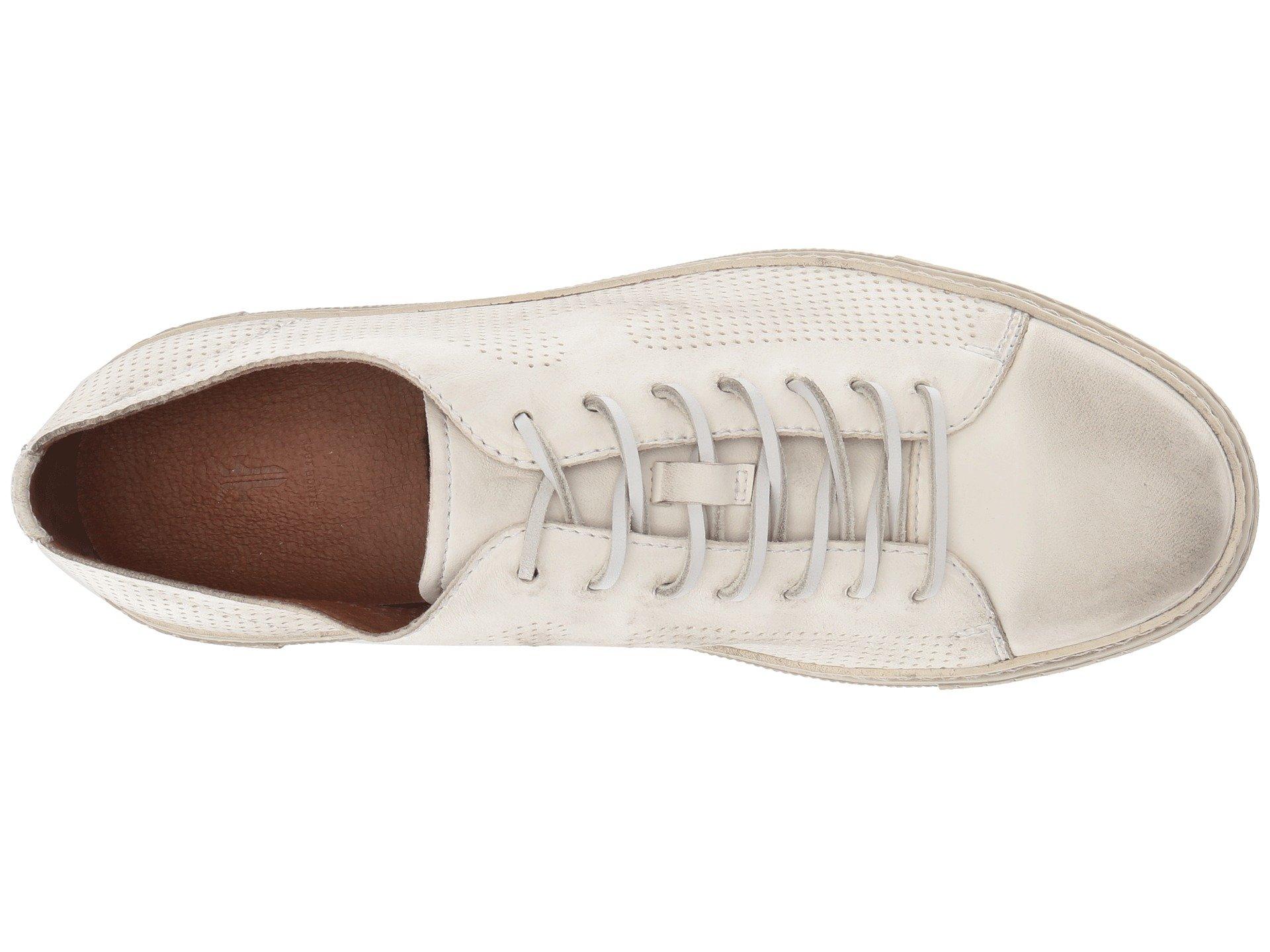 Frye gates perf shop logo leather sneaker