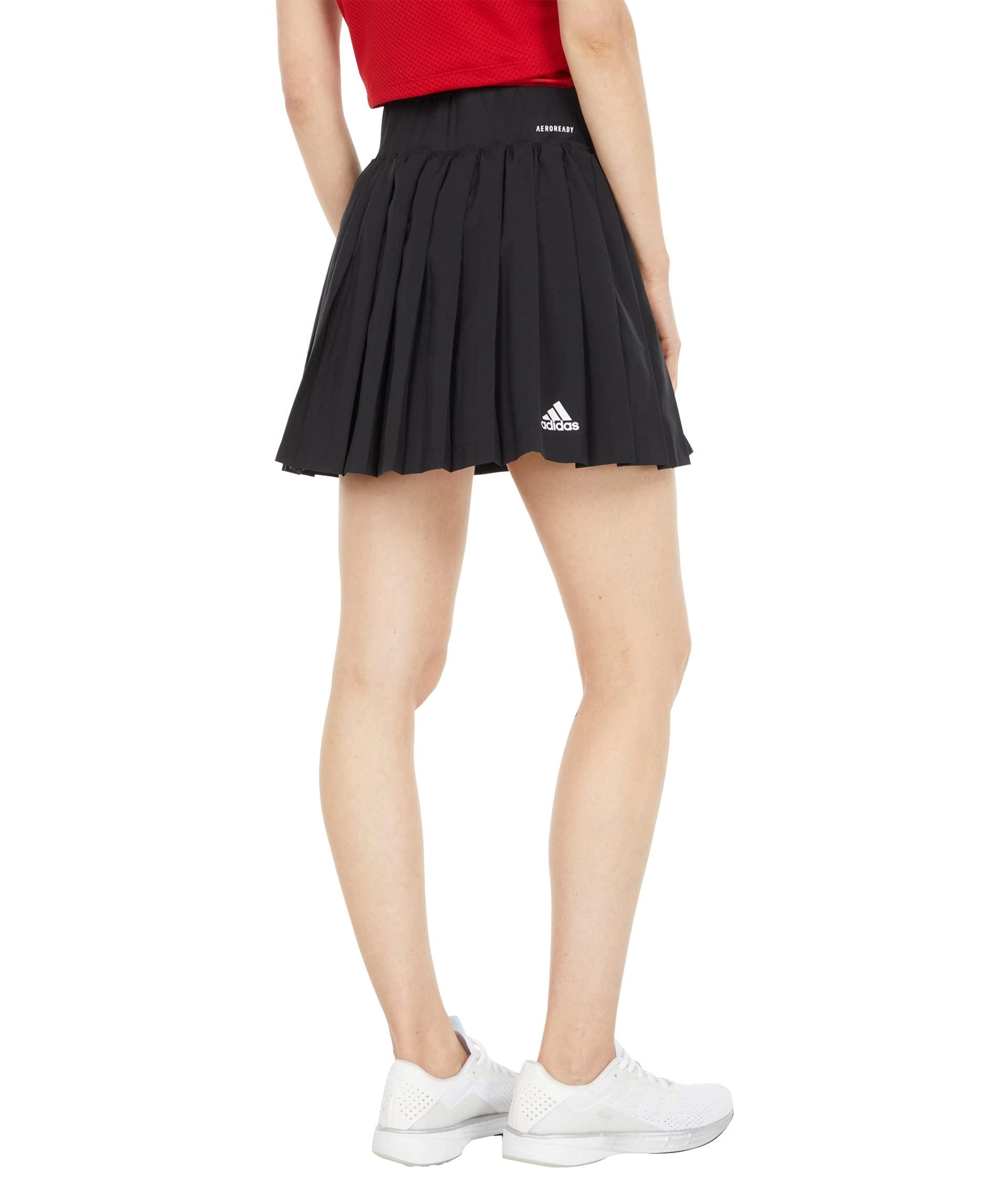 adidas Synthetic Club Tennis Pleated Skirt in Black/White (Black) - Save  49% | Lyst