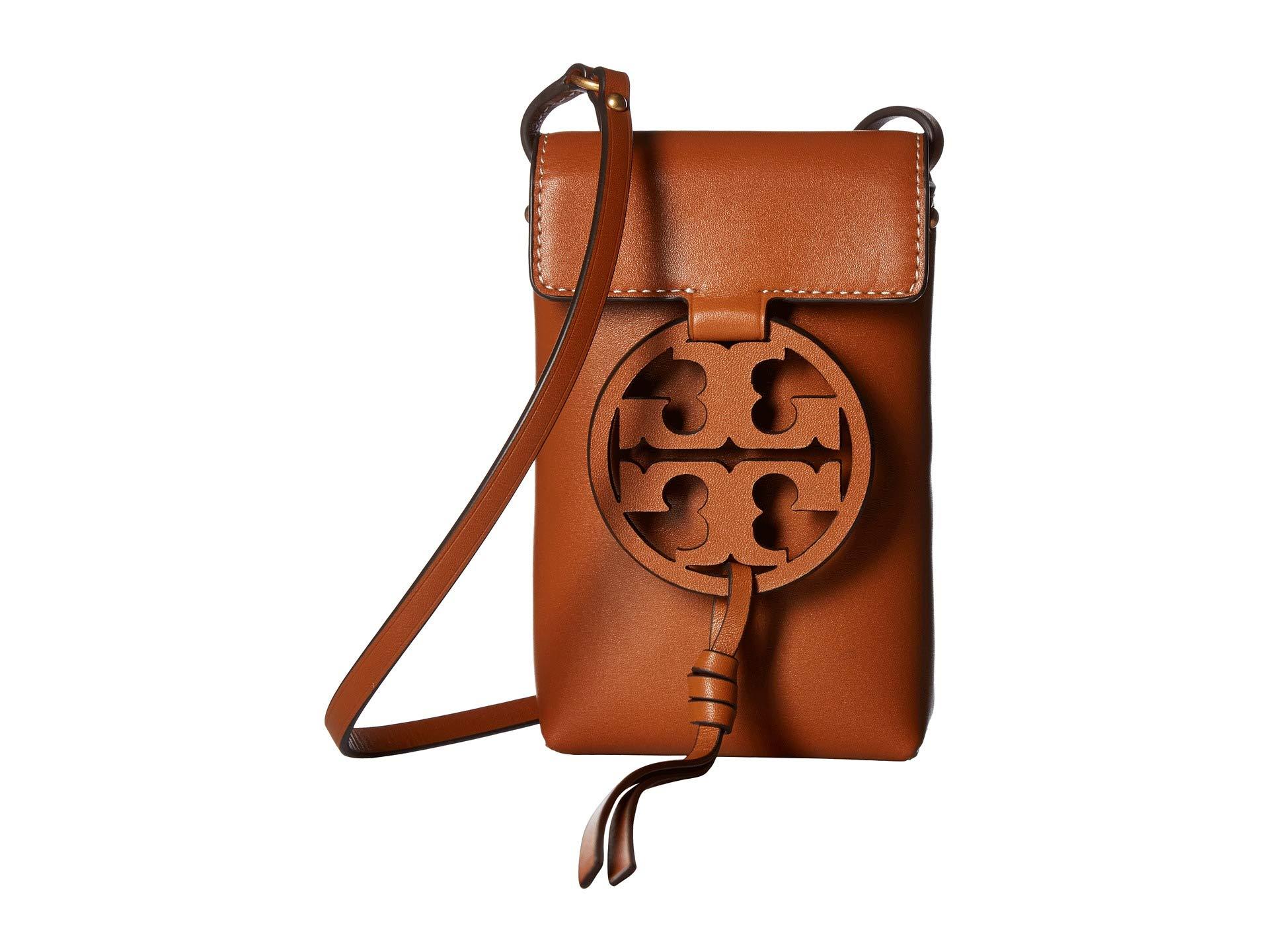Tory Burch Leather Miller Phone Crossbody in Brown - Save 13% - Lyst