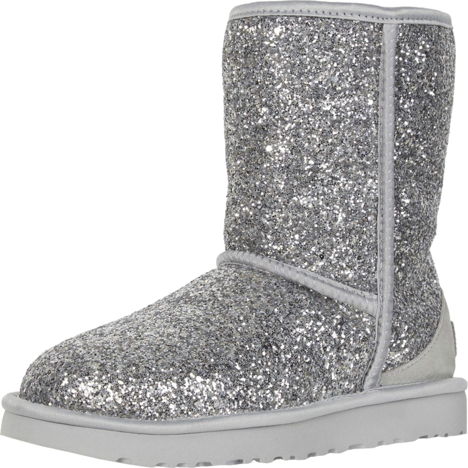 sparkly silver uggs