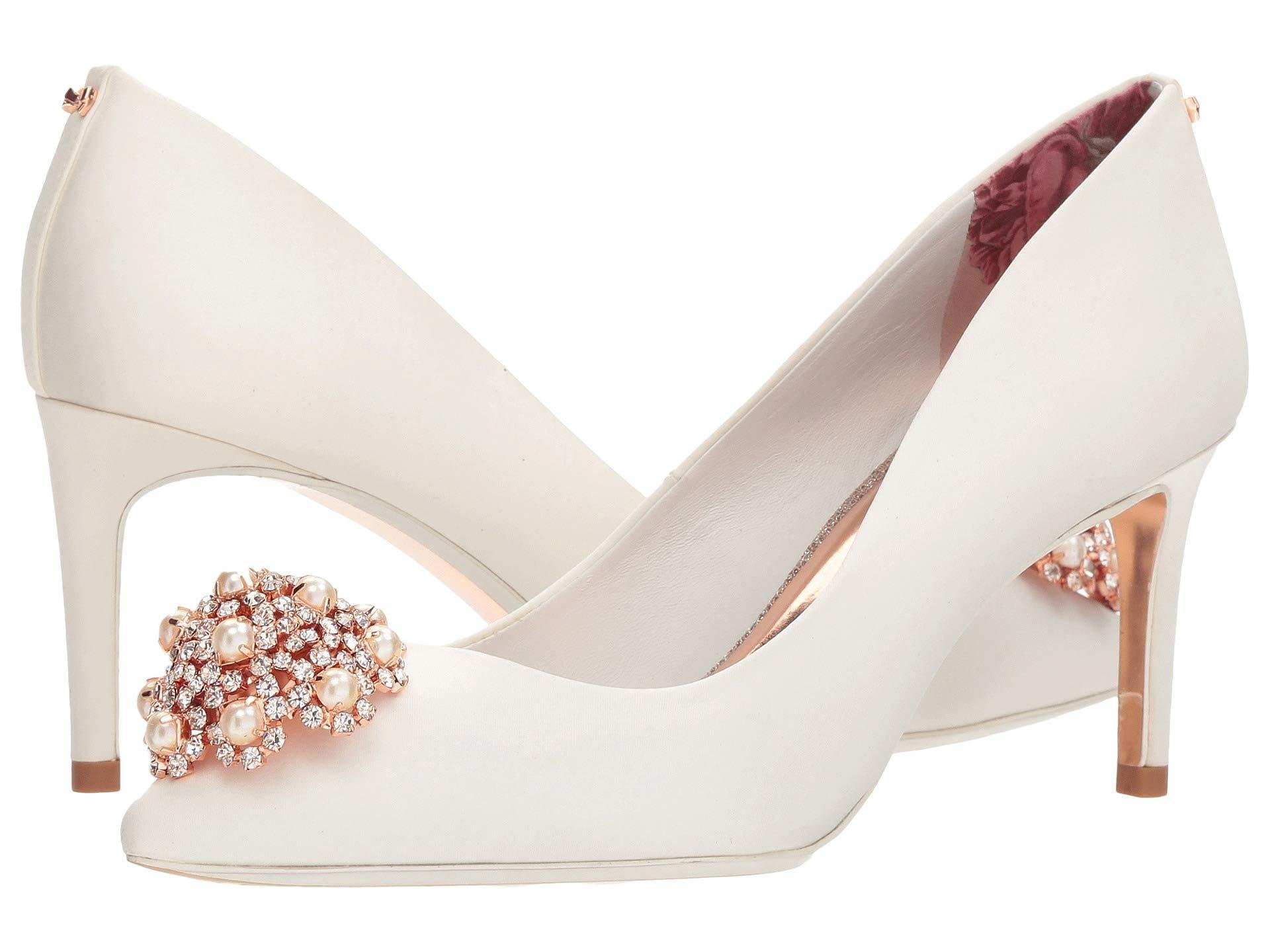 ted baker white court shoes