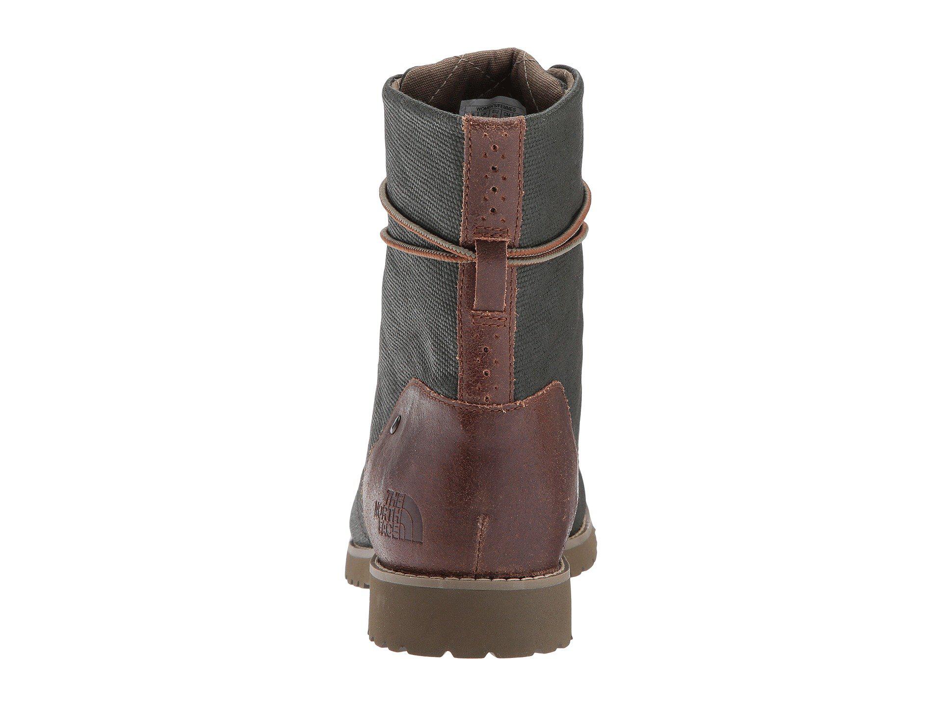 the north face women's ballard lace ii coated canvas boot
