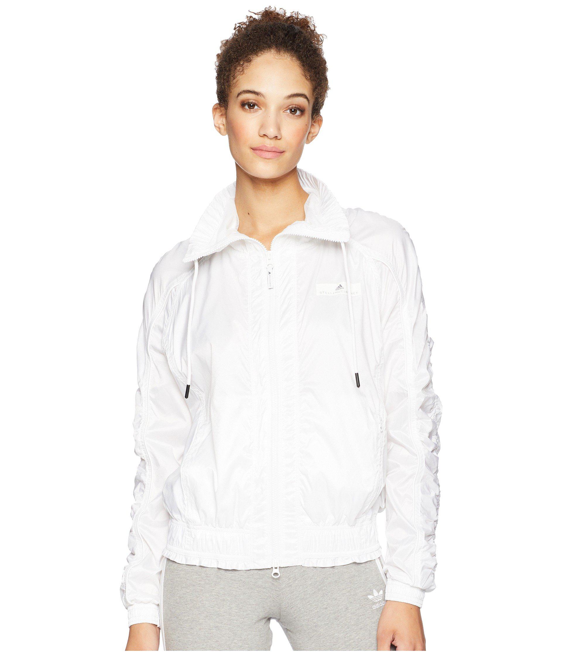 Adidas Synthetic Stella Mccartney Jacket White Women S Coat Lyst