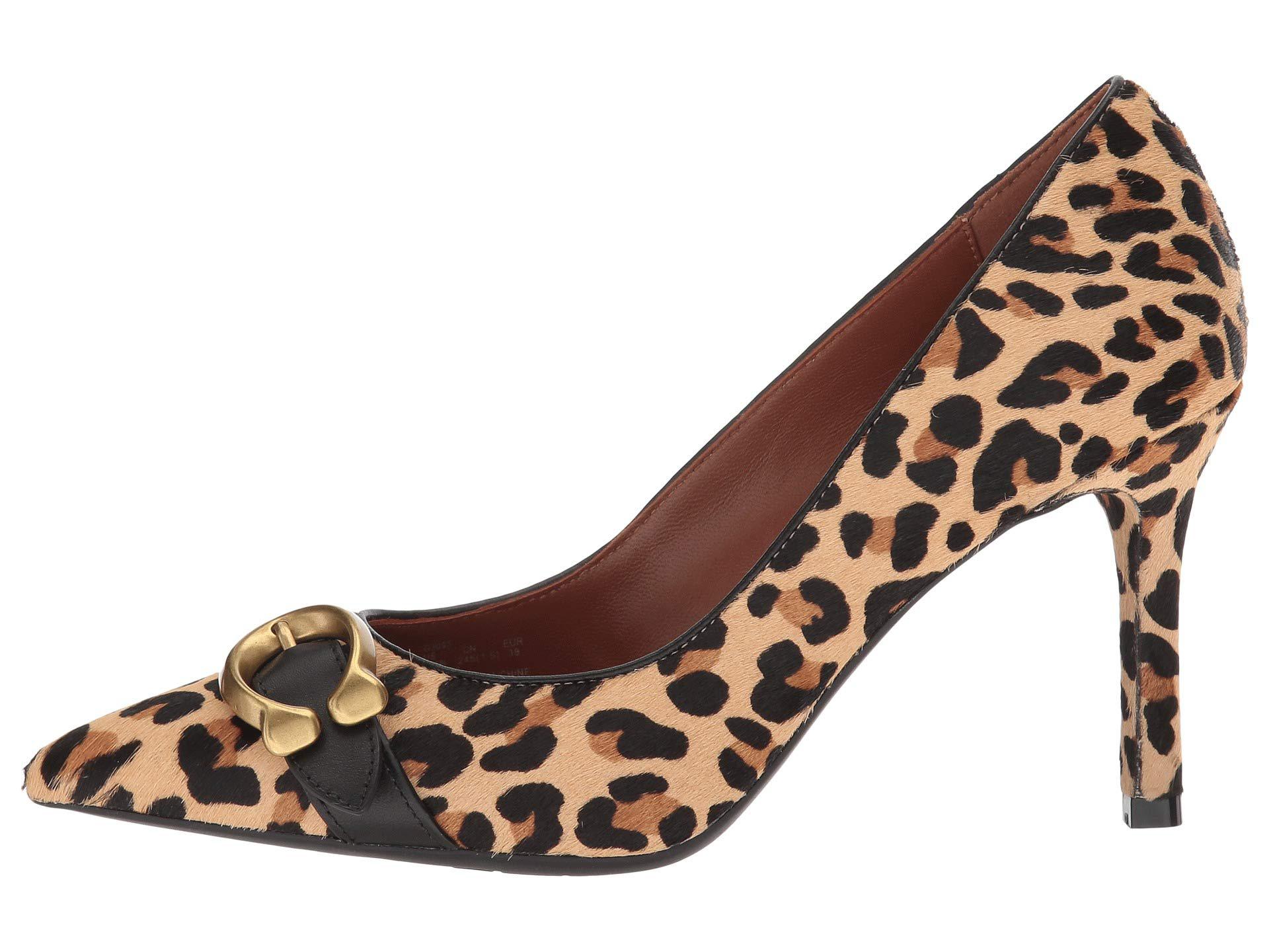 coach waverly signature buckle pumps