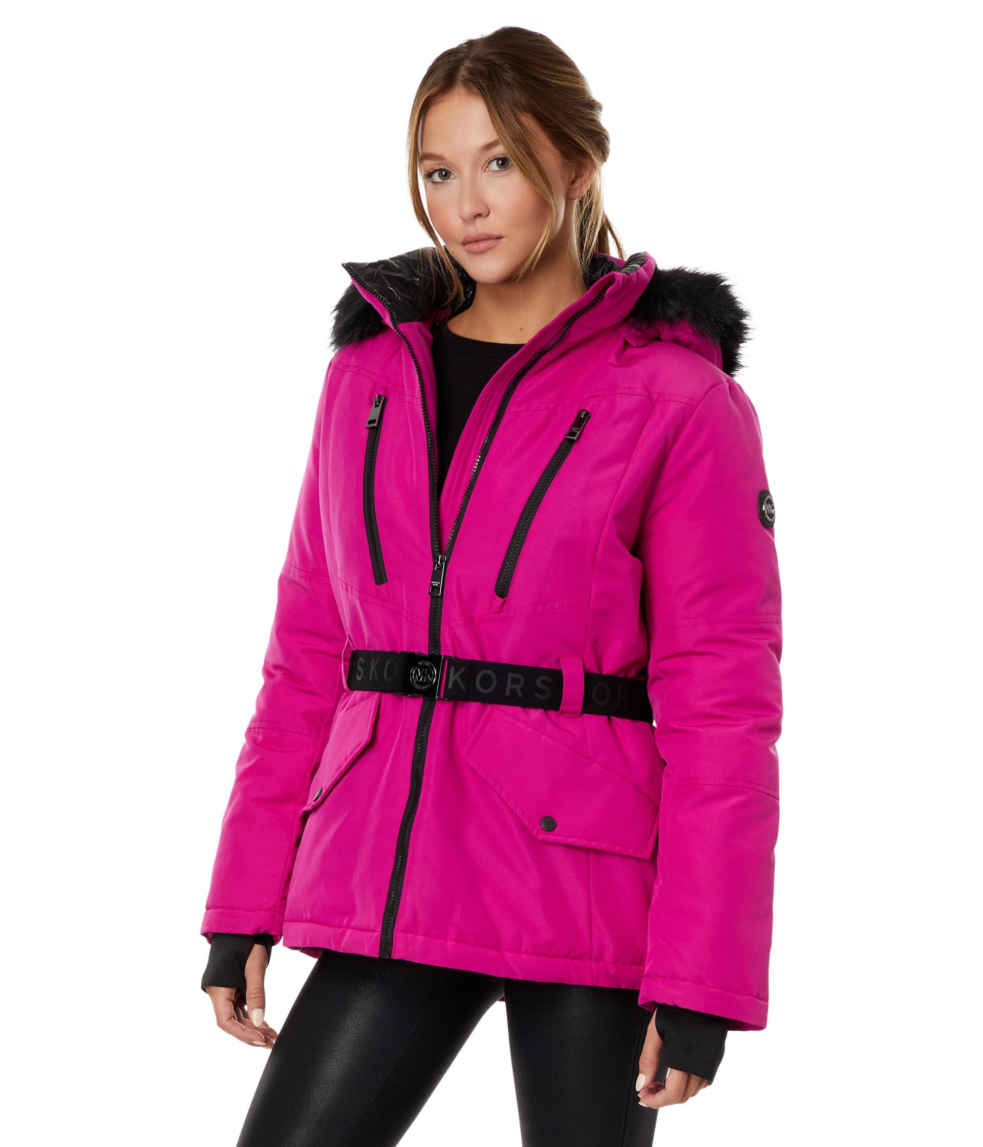 MICHAEL Michael Kors Belted Active Coat A422905c67 in Pink | Lyst