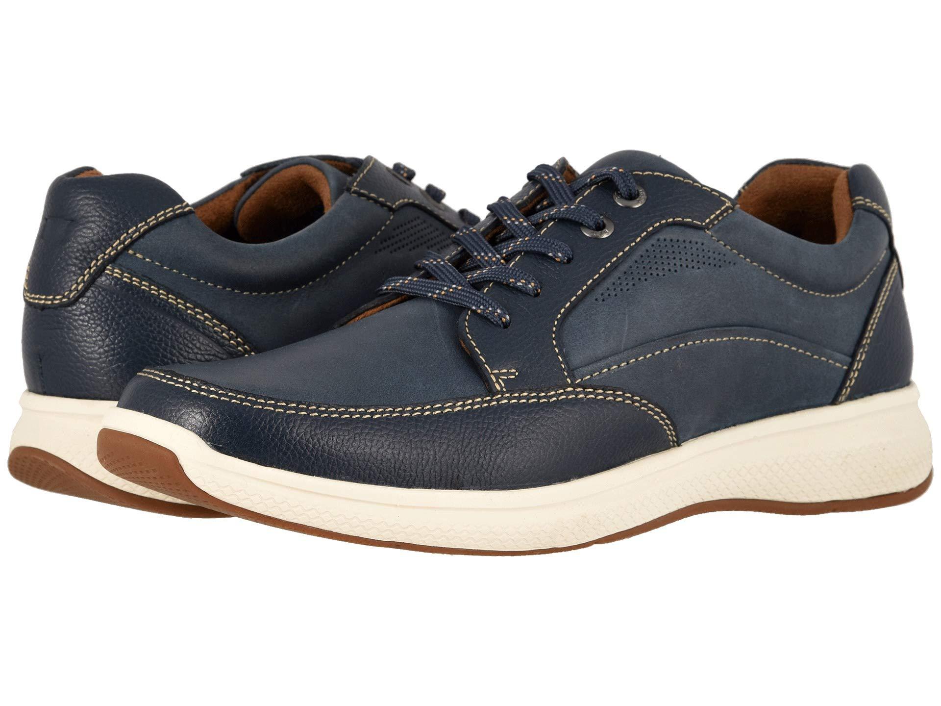 Florsheim Leather Great Lakes Moc Toe Walk in Navy (Blue) for Men - Lyst
