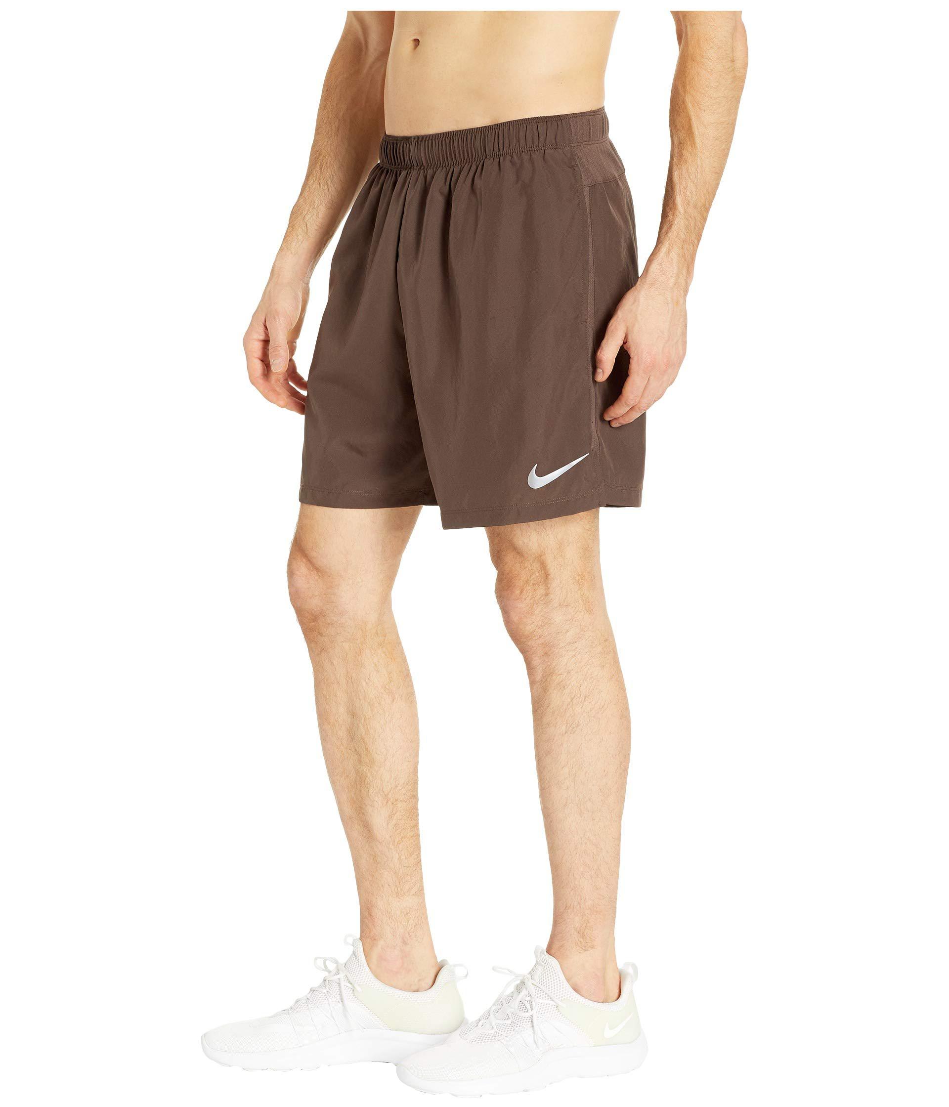 Nike Synthetic Challenger 7 Dri-fit Running Short (baroque Brown/baroque  Brown) Shorts for Men - Lyst